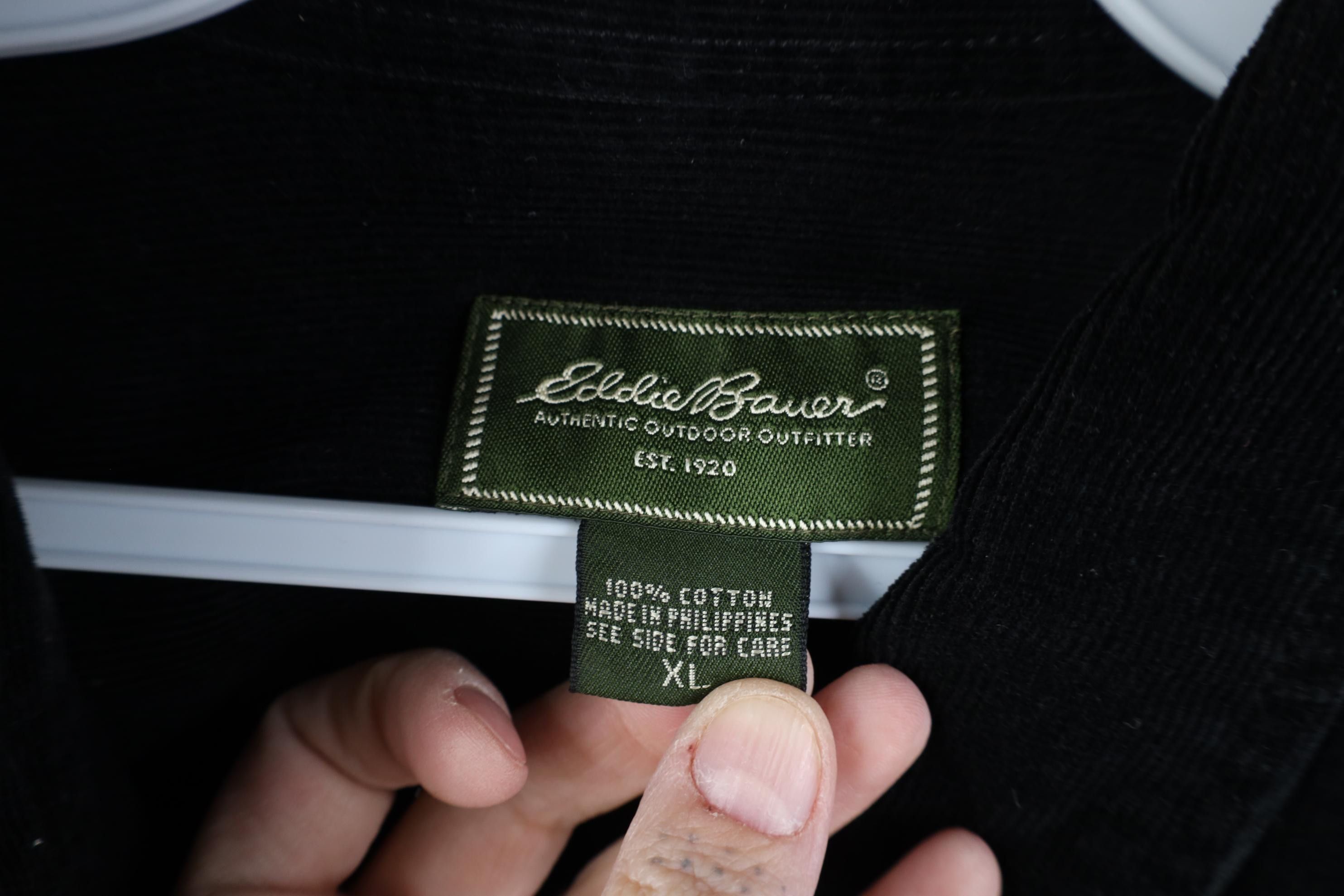 Eddie Bauer Vintage 90s Y2K Eddie Bauer Collared Button Down Shirt Black Size US XL / EU 56 / 4 - 7 Thumbnail