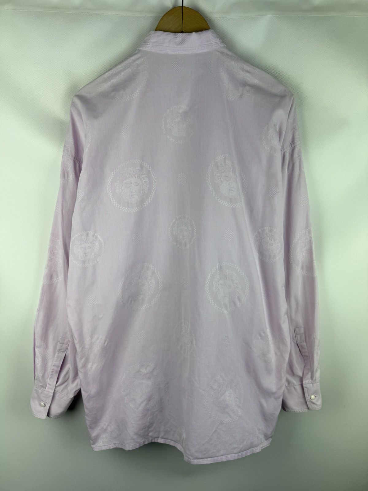 Versace Gianni Versace Vintage Multilogo Long Sleeve Button Up Shirt Size US S / EU 44-46 / 1 - 11 Thumbnail