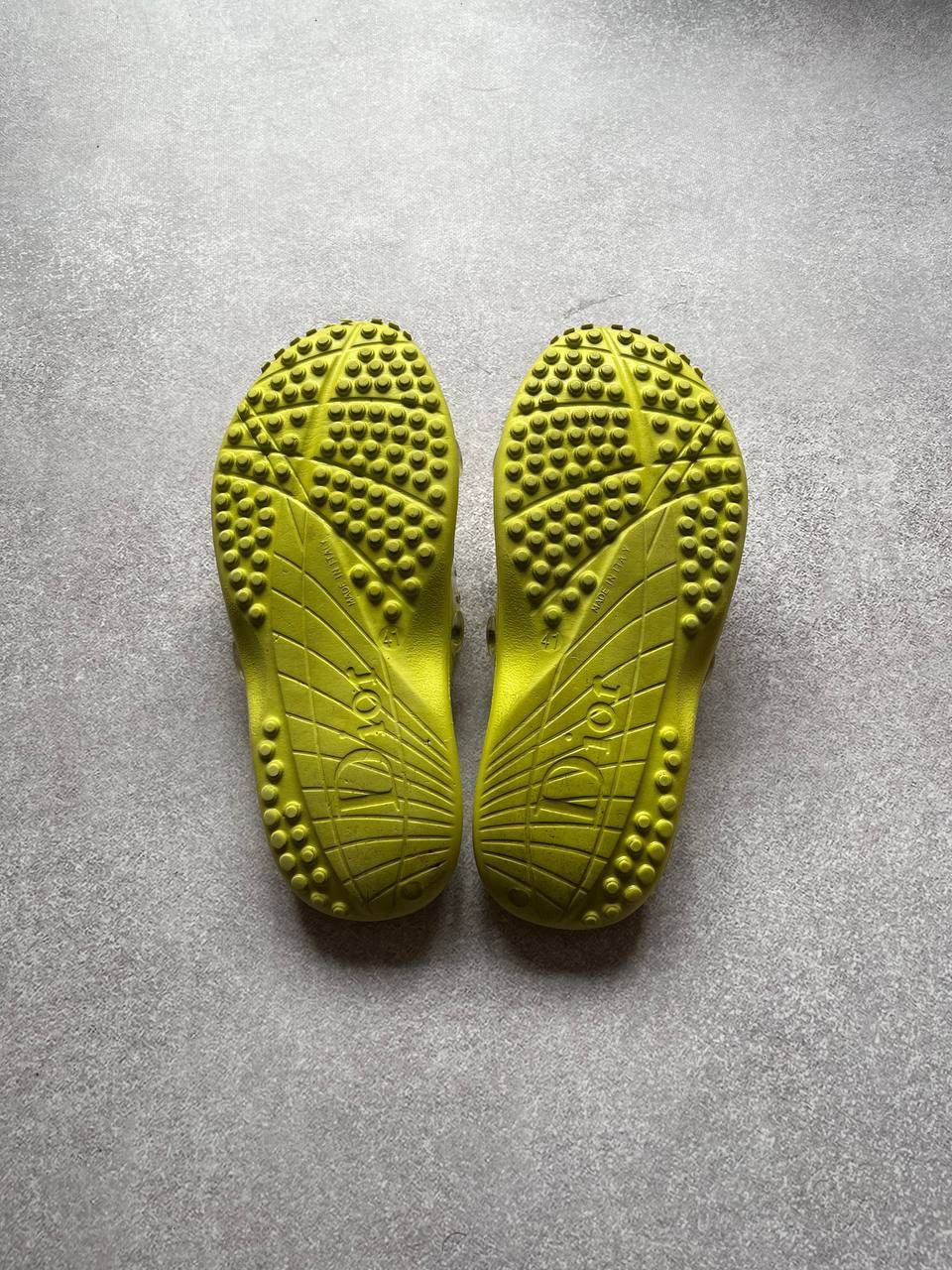 Vintage Dior Yellow Sliders