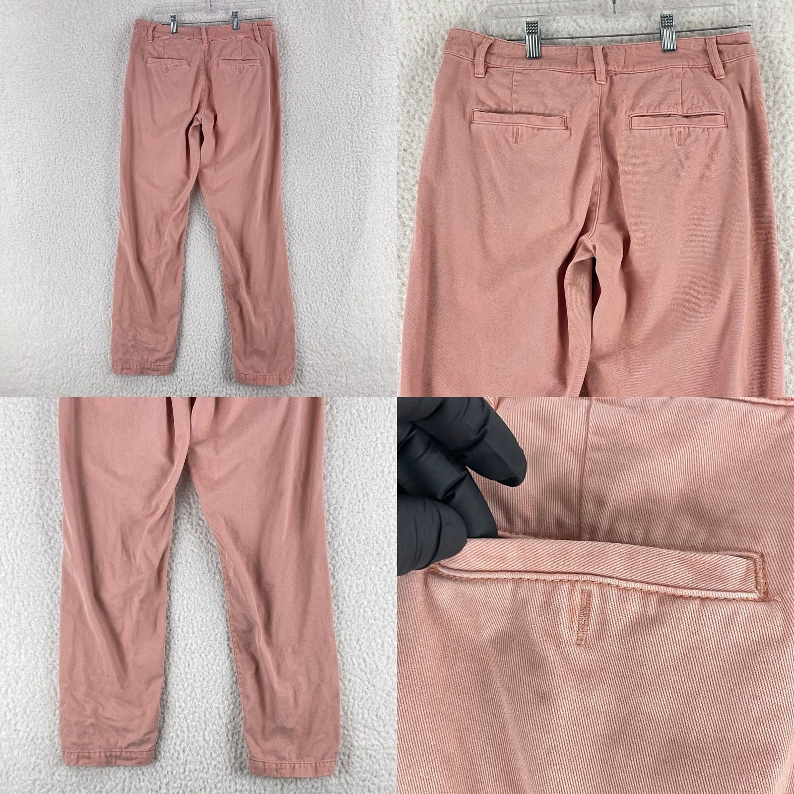 Anthropologie Anthropologie Pink Chino Pants Womens Regular Size 27 Straight Leg Mid Rise Casual Lightweight Size 27" / US 4 / IT 40 - 9 Thumbnail