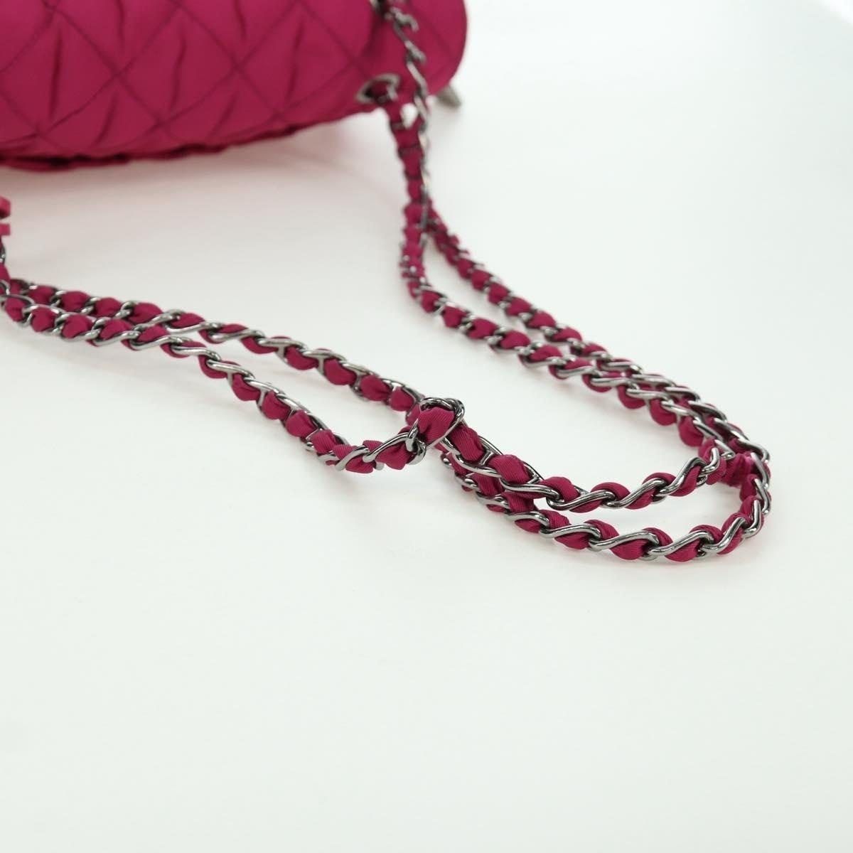Prada Prada Nylon Chain Shoulder Bag Pink Size ONE SIZE - 10 Thumbnail