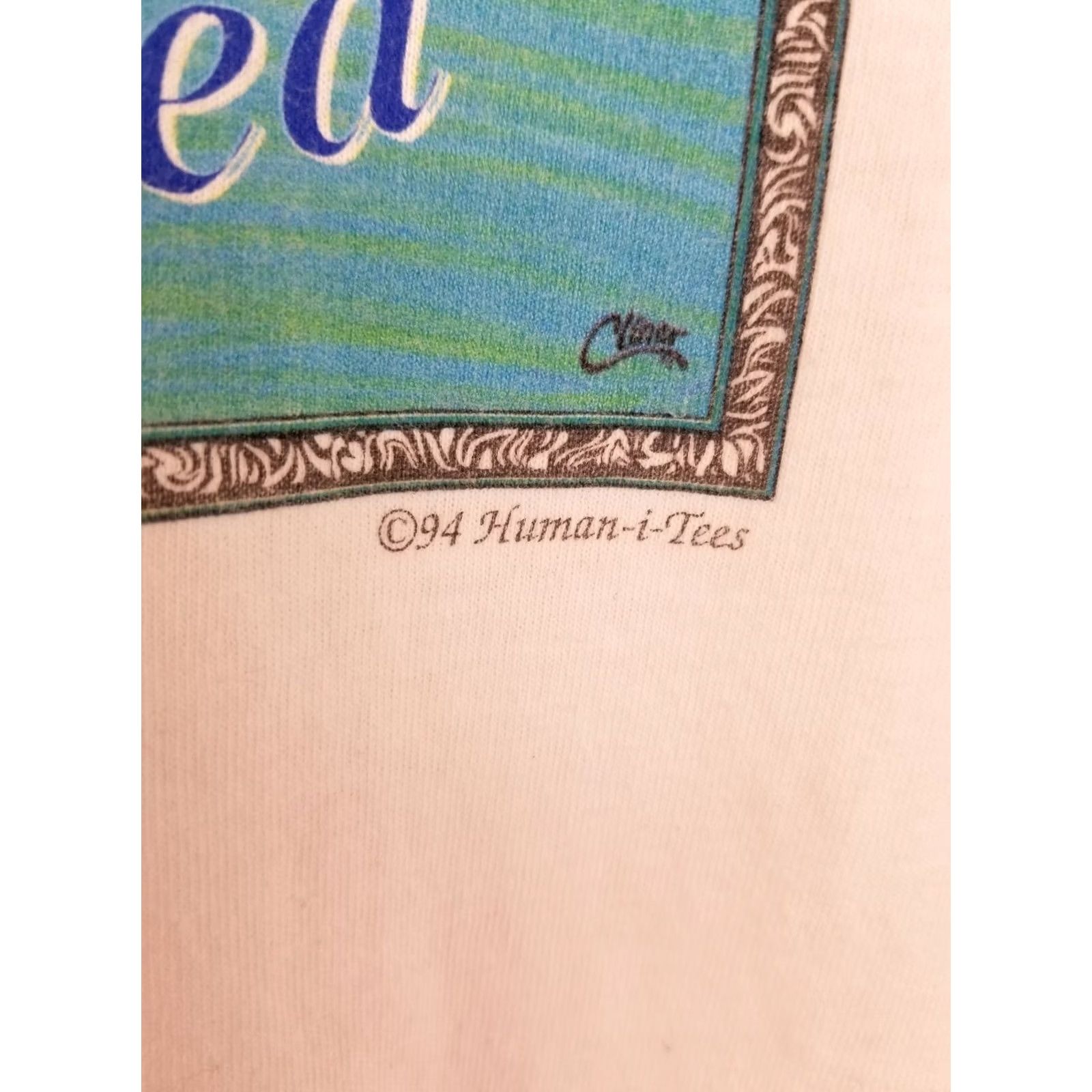 Anvil VINTAGE VOICES OF THE SEA HUMAN I-TEES WHITE COTTON T-SHIRT SZ LARGE Mens Size US L / EU 52-54 / 3 - 3 Thumbnail