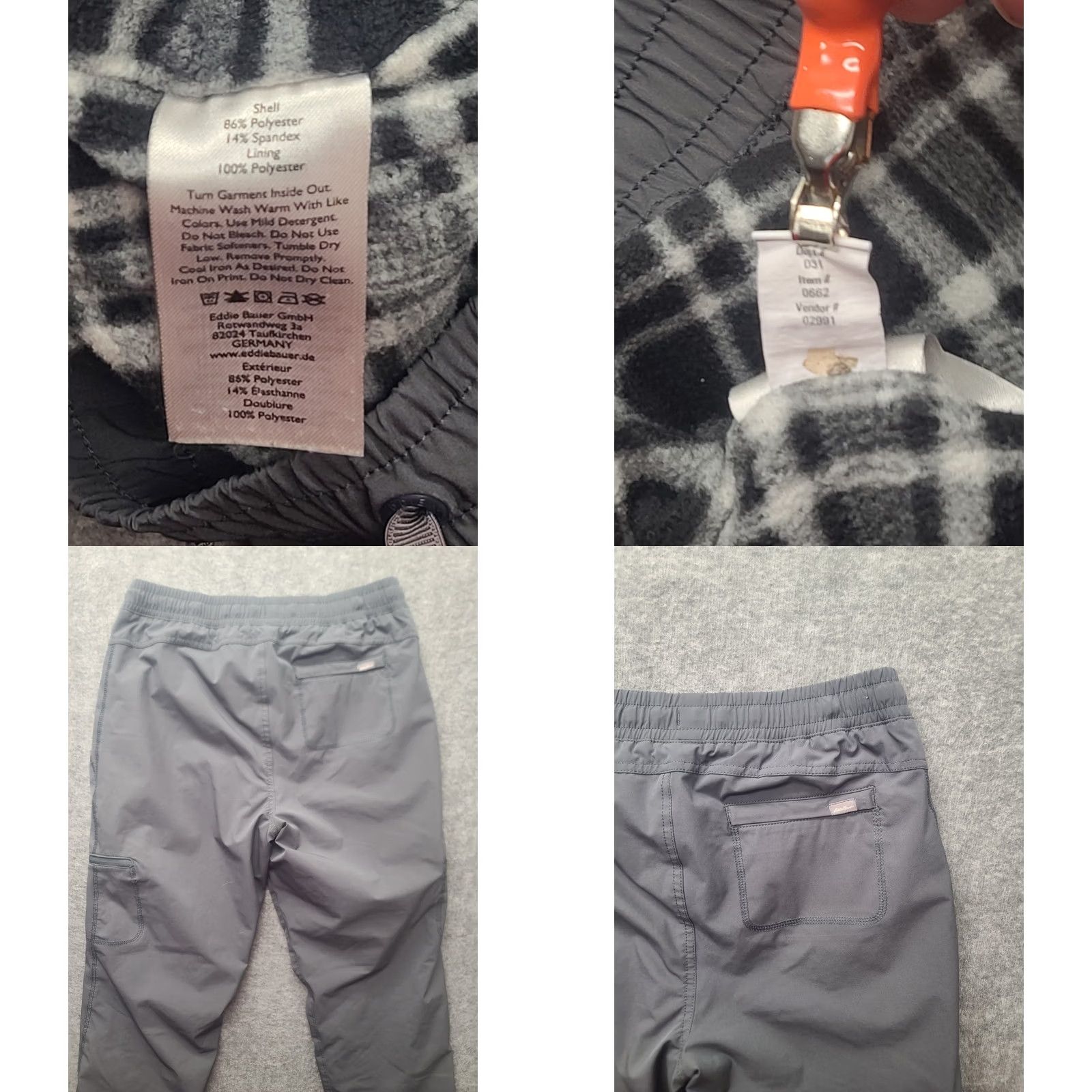 Eddie Bauer VINTAGE Eddie Bauer Travex Pants Womens 2 Flannel Lined Regular Fit Jogger Outdoors Size 26" / US 2 / IT 38 - 9 Thumbnail