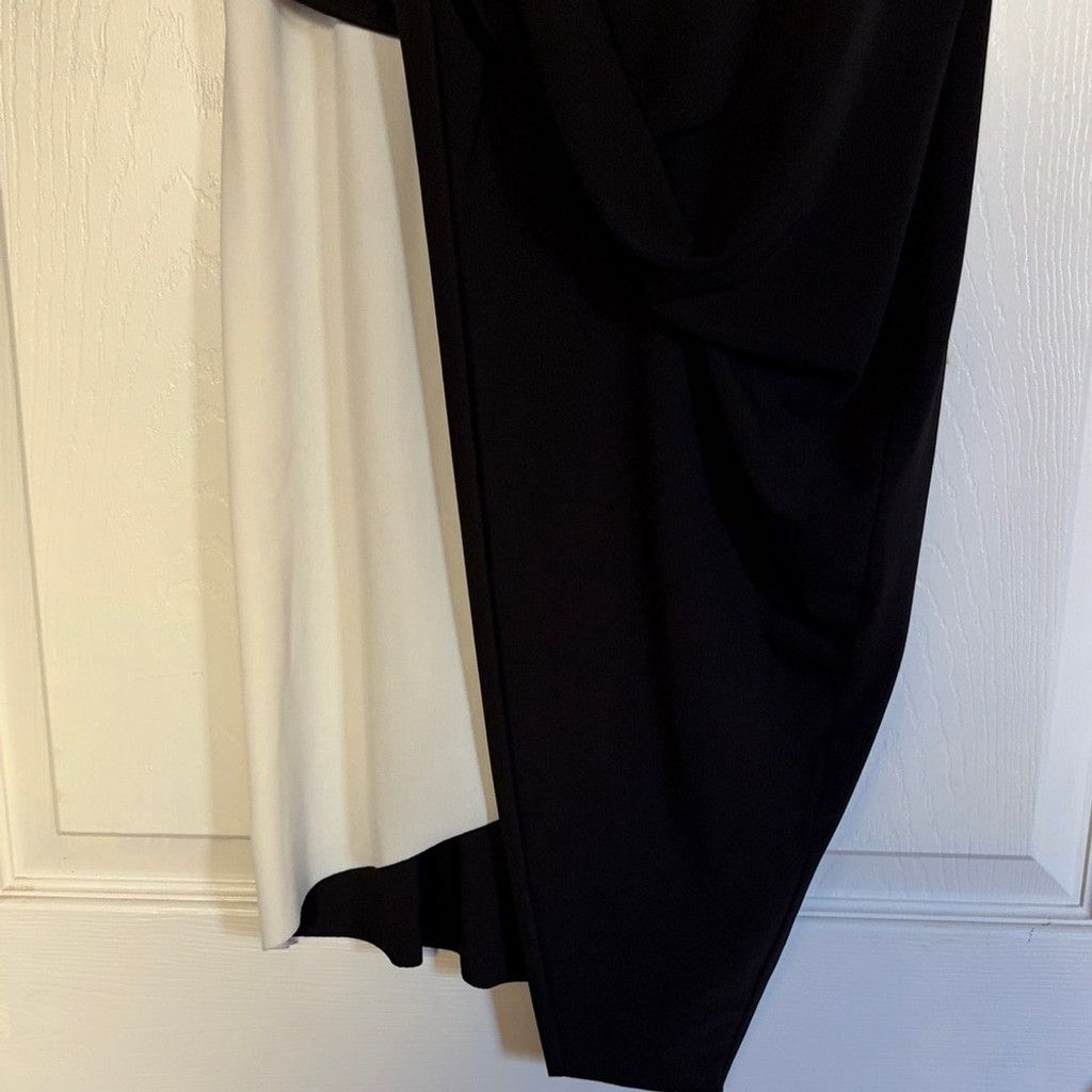Zara Zara W&B Collection Asymmetrical Draped Dress | EUC | Sz S Size S / US 4 / IT 40 - 6 Thumbnail