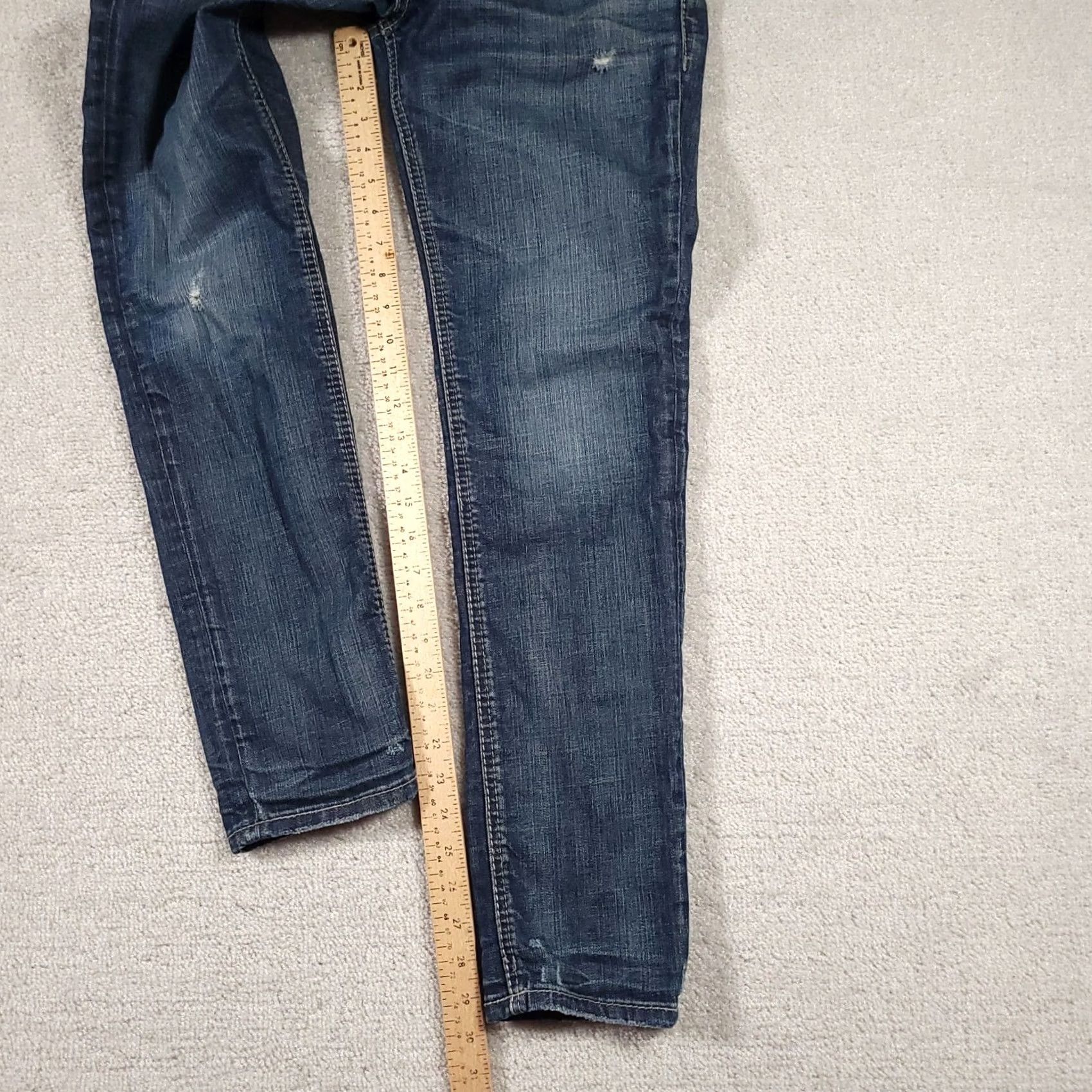 Silver Jeans Co. Silver Jeans SUKI Ankle SLIM Womens Size 28 Blue Denim Jeans Distressed Size 28" / US 6 / IT 42 - 5 Thumbnail