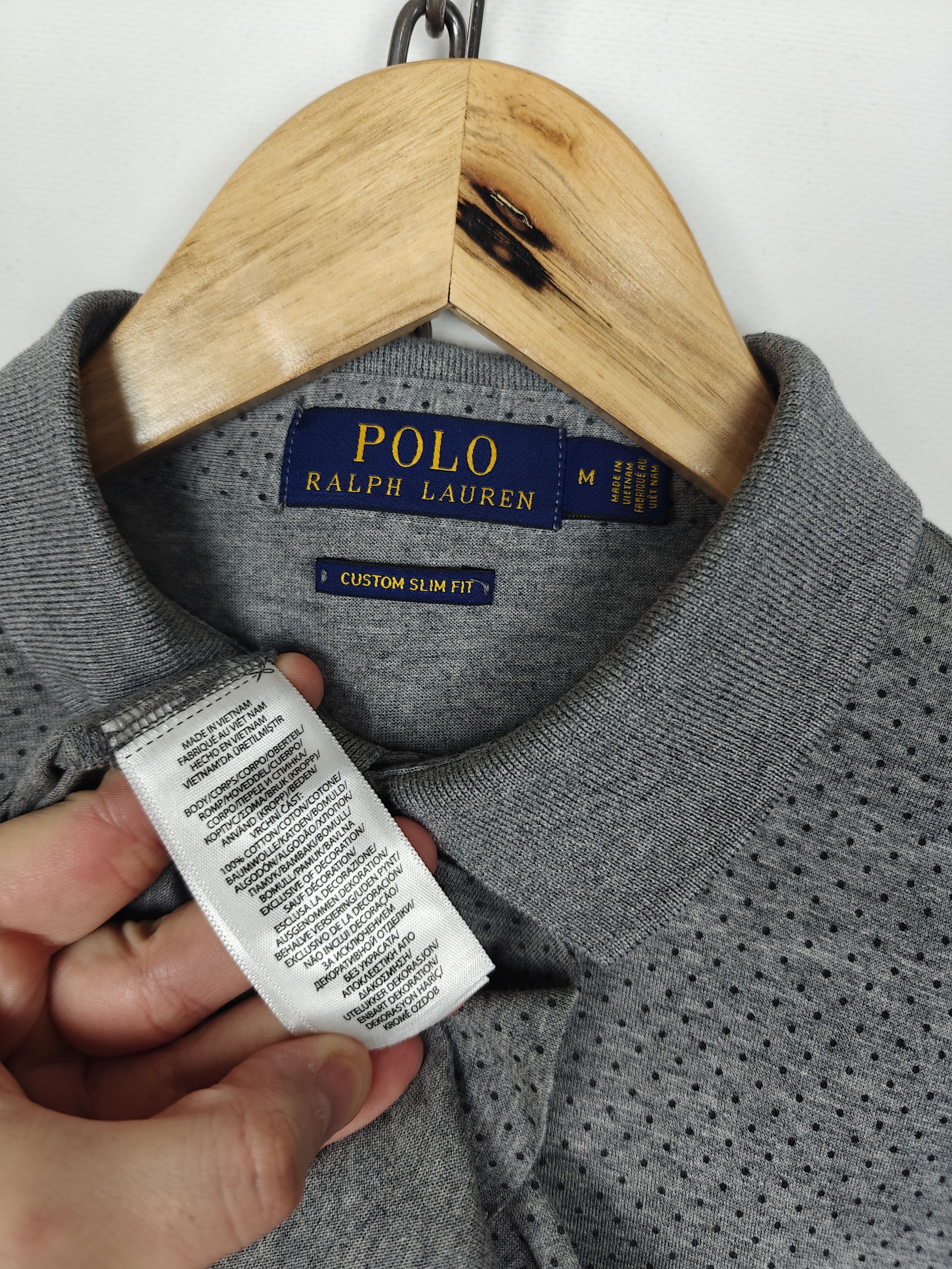 Polo Ralph Lauren Polo Ralph Lauren Polo T-Shirt Gray Custom Slim Fit size M Size US M / EU 48-50 / 2 - 8 Thumbnail