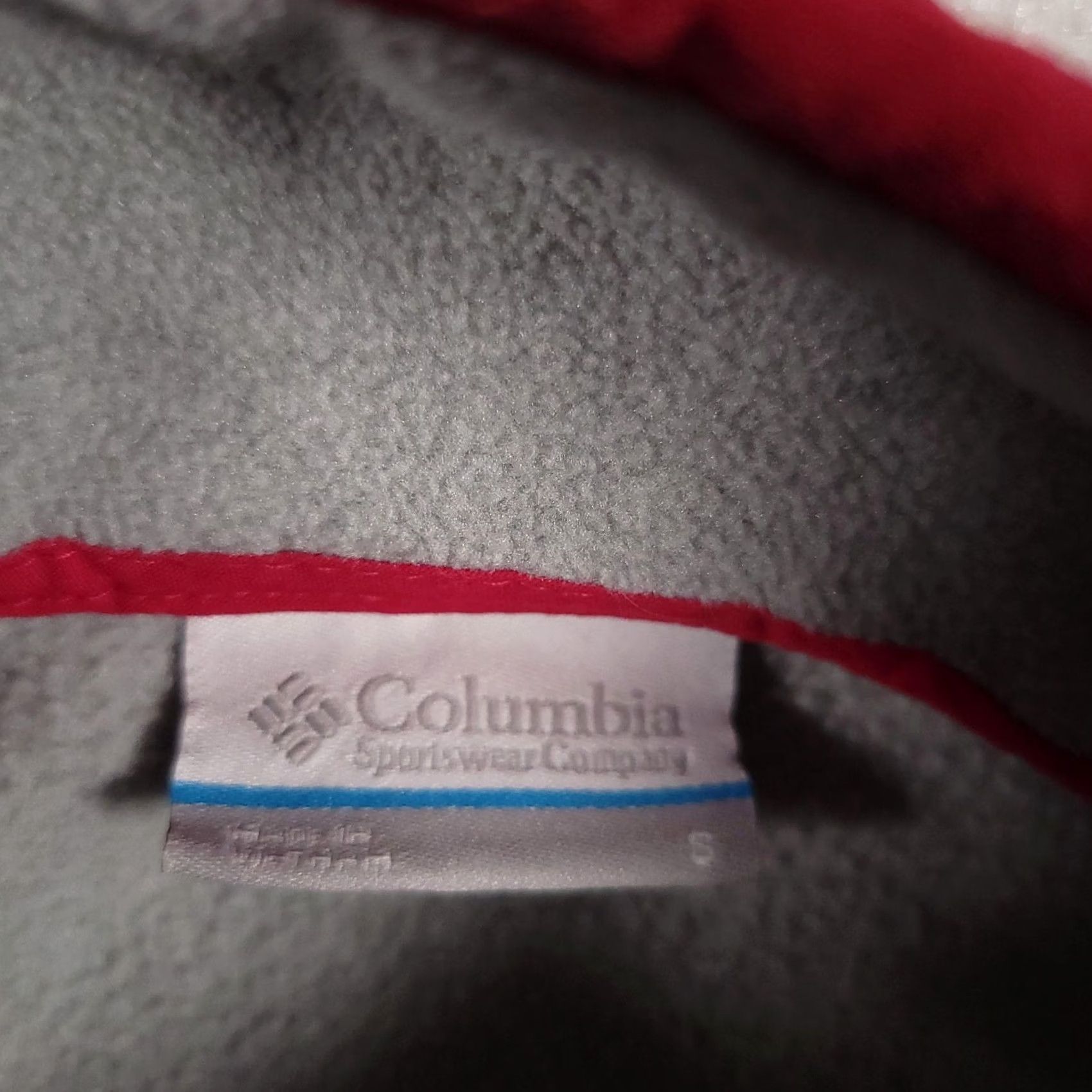 Vintage Columbia Pullover Womens Small Gray Black Red Fleece Snap Front Outdoor Jacket Size S / US 4 / IT 40 - 6 Thumbnail