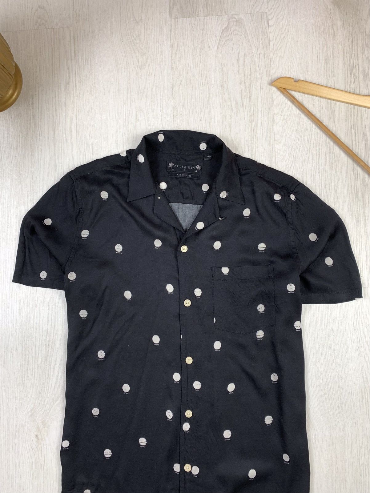 Allsaints Allsaints Planet Dot Short Sleeve Button Shirt Size S Size US S / EU 44-46 / 1 - 2 Thumbnail