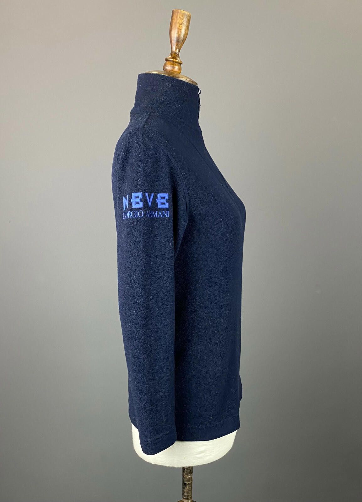 Giorgio Armani Ladies Giorgio Armani Navy Blue 1/4 Zip Sweater Size S Size S / US 4 / IT 40 - 3 Thumbnail