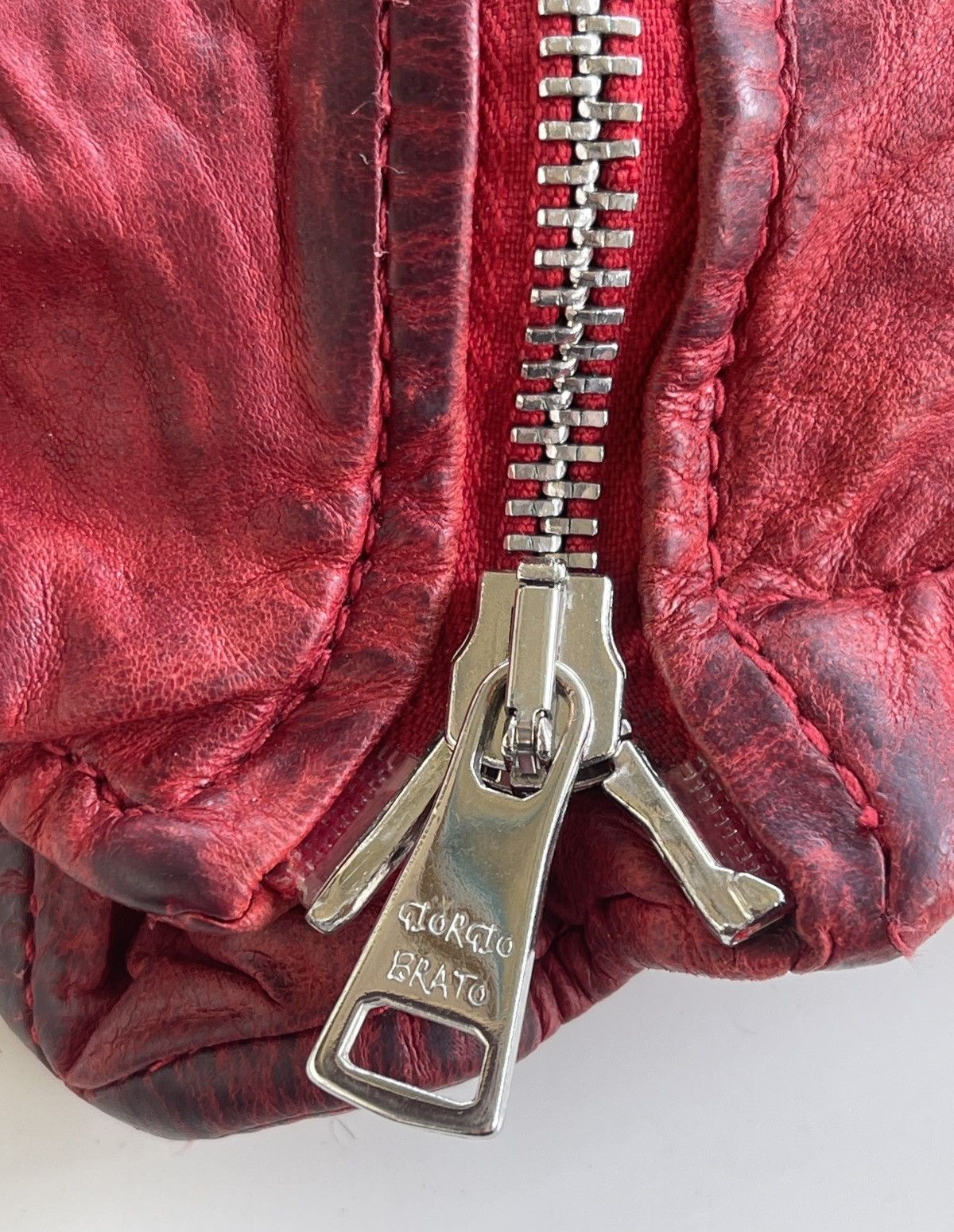 Giorgio Brato Giorgio Brato Leather Dirty Bikers Jacket Size S / US 4 / IT 40 - 16 Thumbnail