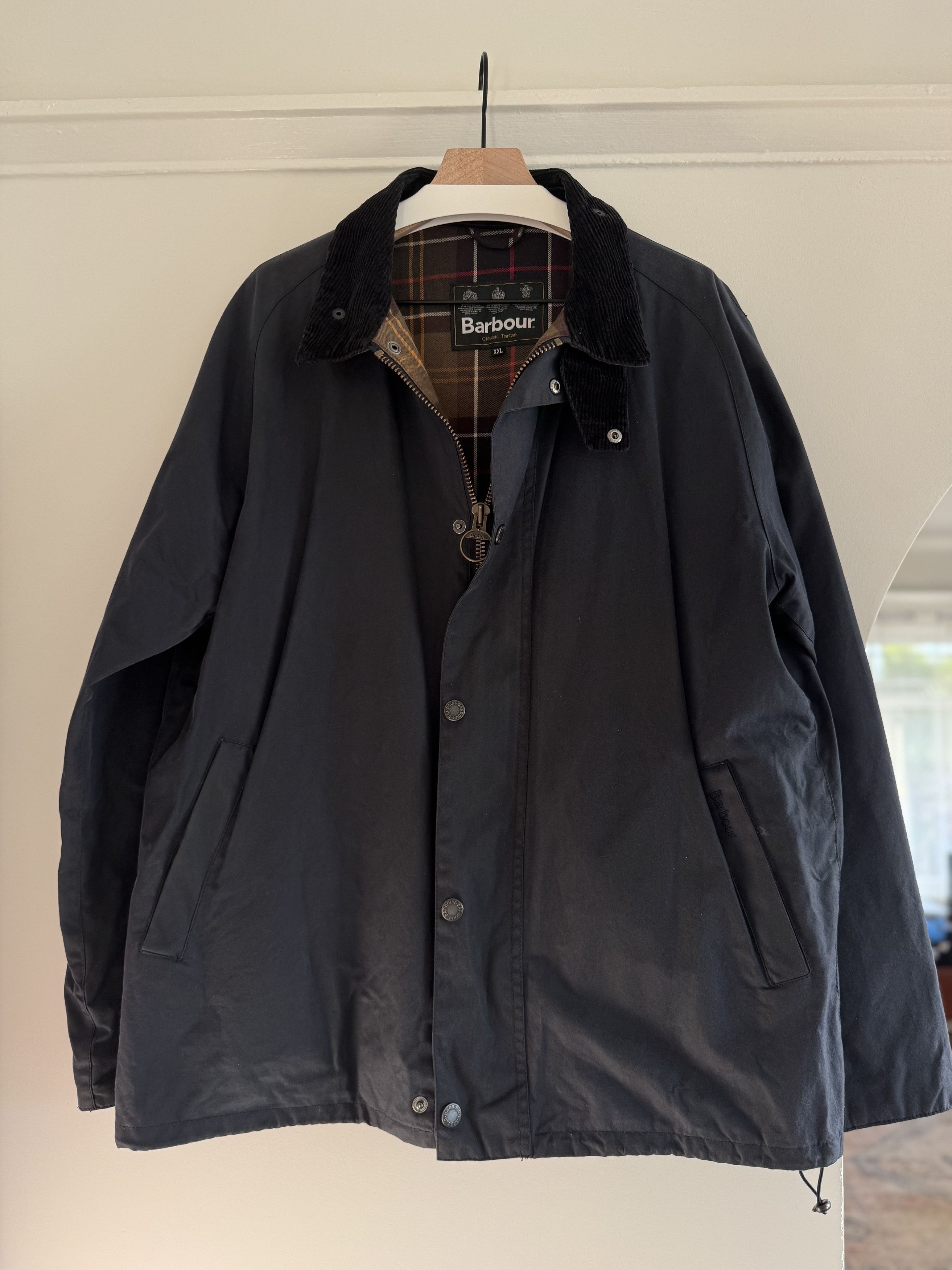Barbour Classic Tartan XL ブラックジャケット Barbour Barbour Heskin Classic Tartan Jacket | Grailed