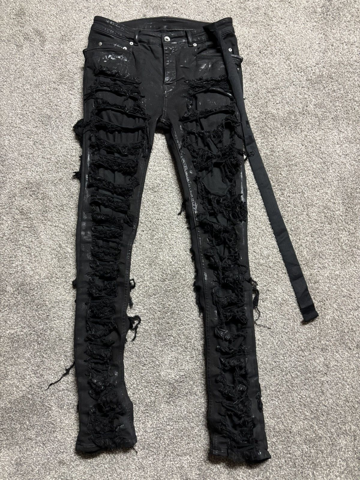 Rick Owens Rick owens waxed thrashed tyrone cut | Grailed