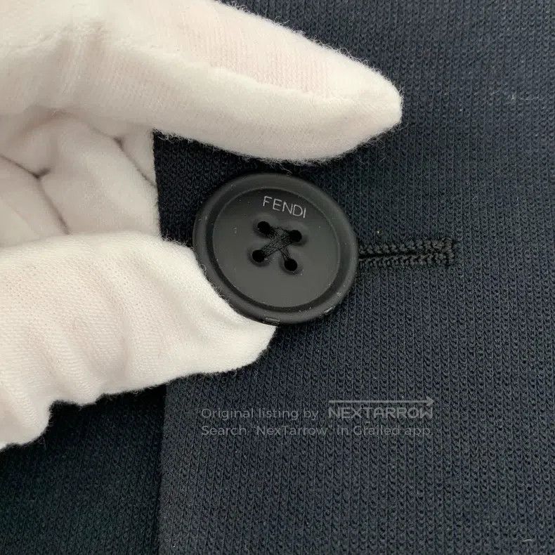 Fendi Fendi Black side monogram business suit jacket Size M / US 6-8 / IT 42-44 - 9 Thumbnail