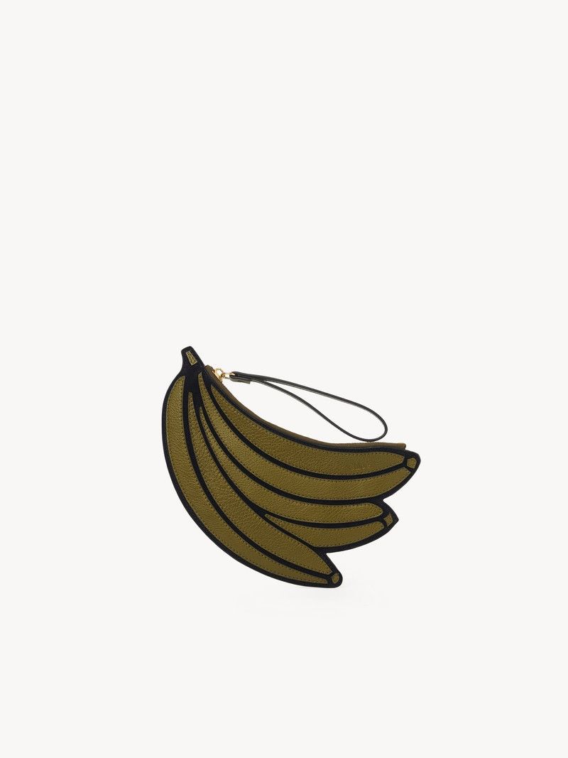 Chloe o1loc1c10226 Size: OS / Banana Flat Pouch in Sweet Khaki Size ONE SIZE - 1 Thumbnail