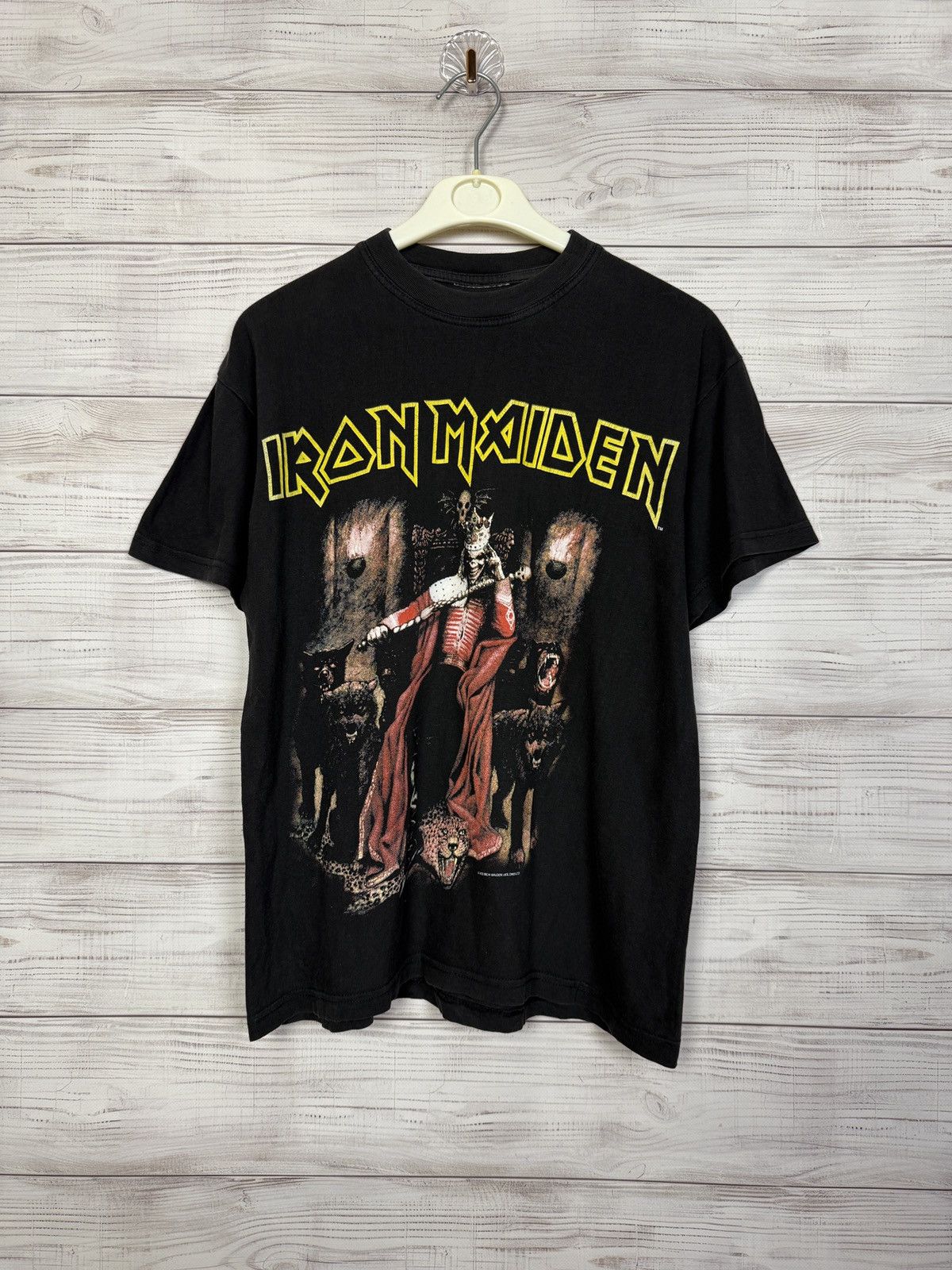 Iron Maiden Vintage IRON MAIDEN 2002 Rock Band T Shirt Tee Big Logo Size US M / EU 48-50 / 2 - 1 Thumbnail