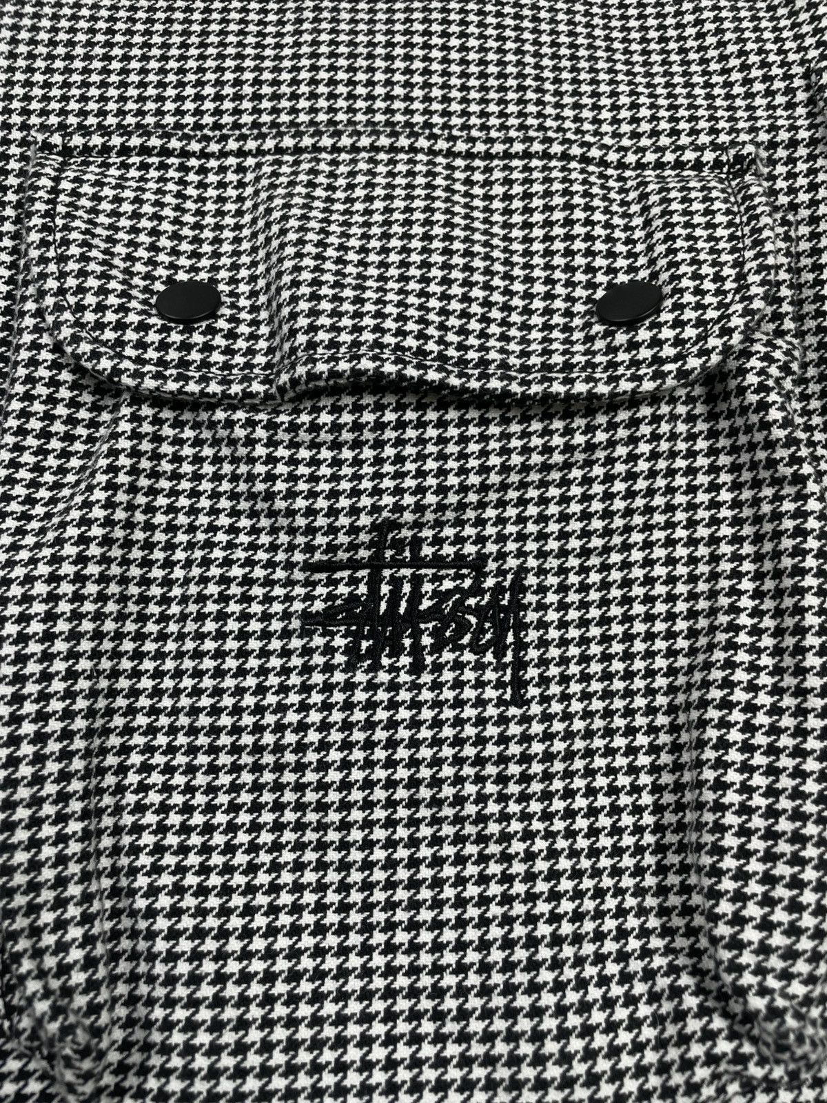 Stussy Stüssy XL Denim Vest White Black Checked Y2K Skate Swag Size US XL / EU 56 / 4 - 10 Thumbnail