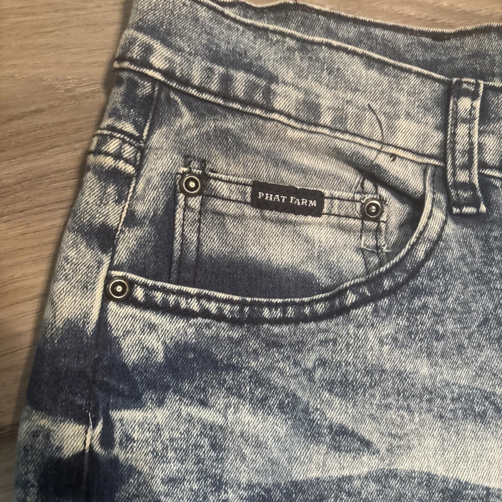 Phat Farm Phat Farm Jeans Slim Skinny Stretch Retro Moto NWT 36X30 Size 36" / US 14 / IT 50 - 3 Thumbnail