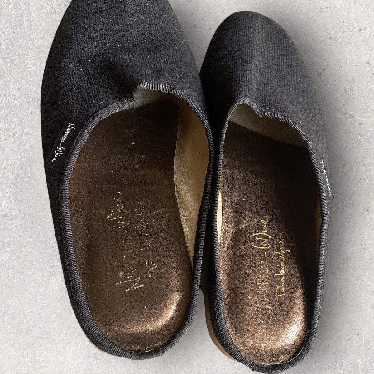 Number (N)ine Number (N)ine Canvas Mule Size US 9 / EU 42 - 3 Thumbnail