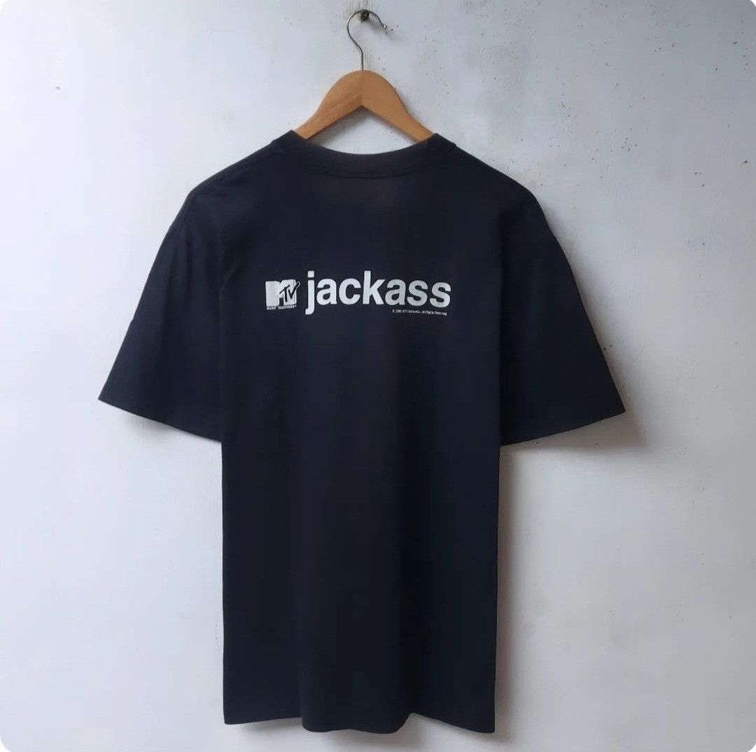 Mtv × Vintage RARE🔥VTG 2005 MTV JACKASS WARNING TSHIRT Size US M / EU 48-50 / 2 - 2 Thumbnail