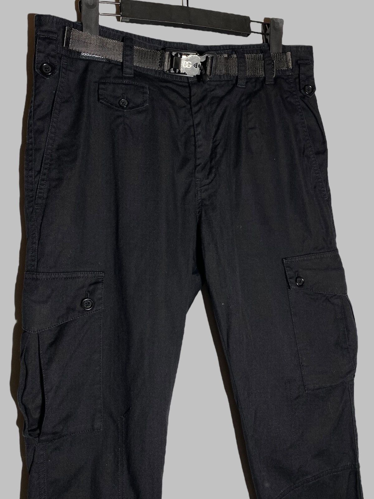 Dolce & Gabbana Dolce & Gabbana Jeans Black Cotton Skinny Cargo Denim Size US 32 / EU 48 - 3 Thumbnail