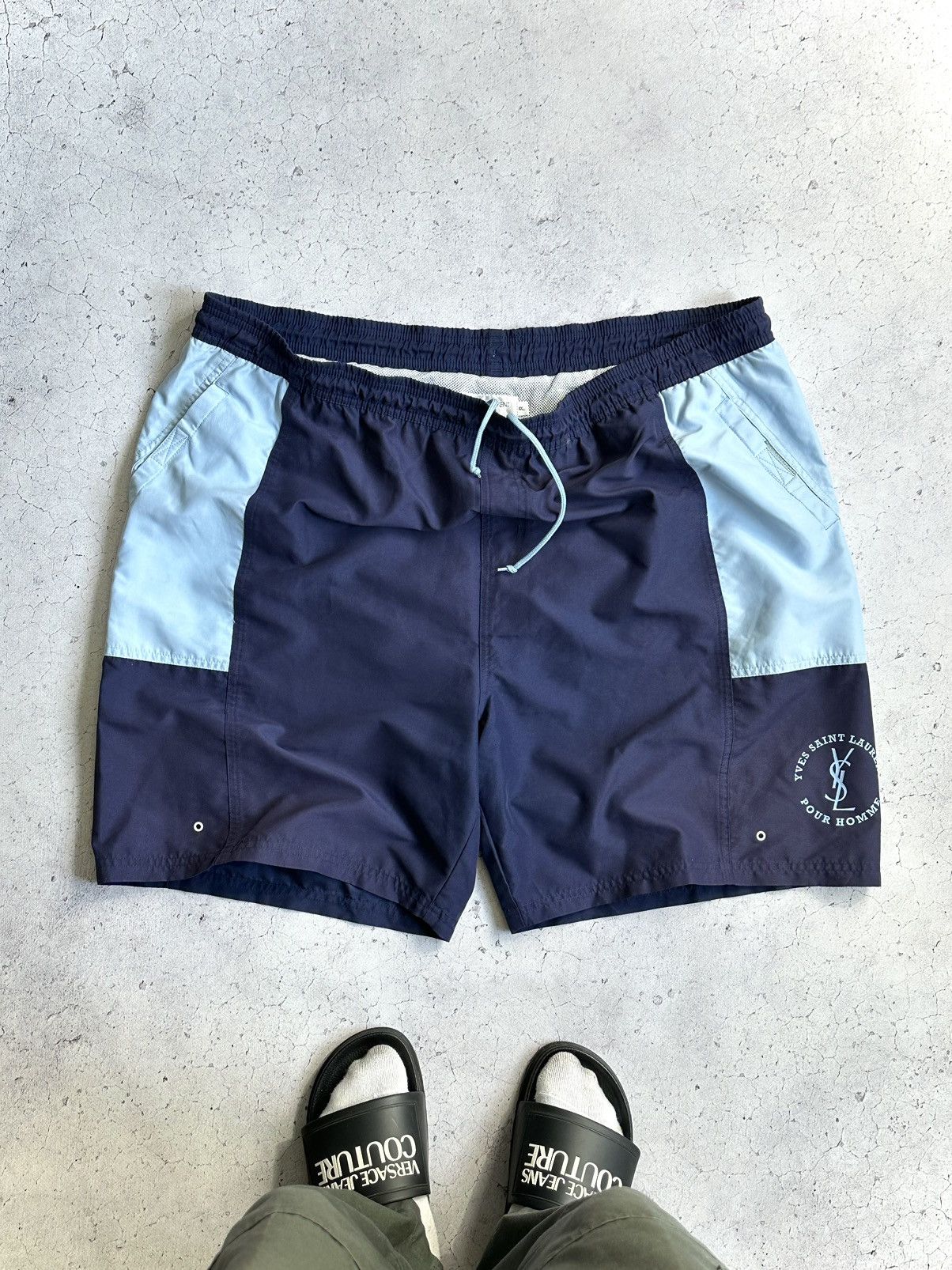 Vintage × Yves Saint Laurent Vintage YSL Yves Saint Laurent Pour Homme Shorts Size XXL Size US 42 / EU 58 - 2 Thumbnail
