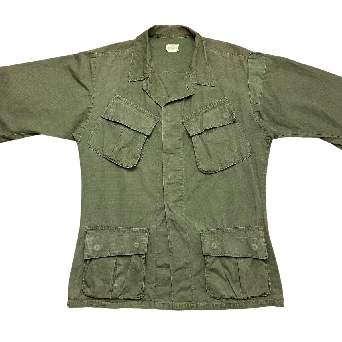 Vintage Vintage 70’s U.S ARMY OG 107 Jungle Jacket Size US L / EU 52-54 / 3 - 2 Thumbnail