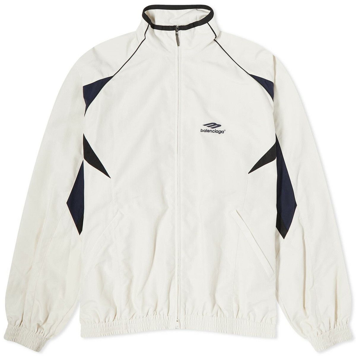 Balenciaga 3B Sport Icon Track Jacket in White Size US M / EU 48-50 / 2 - 1 Thumbnail