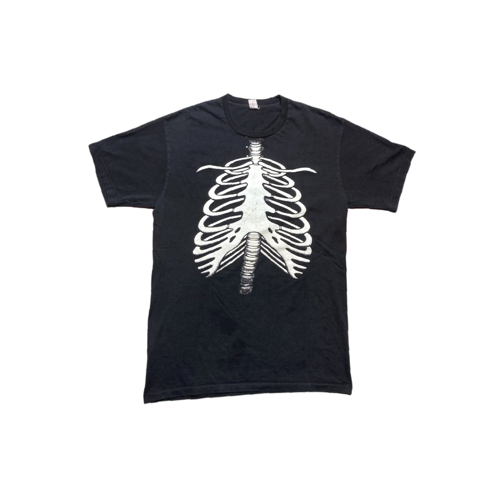 Vintage VINTAGE 90s T SHIRT Skeleton Glow in the Dark Halloween XL Black Mens Single Stitch Shirt Size US XL / EU 56 / 4 - 1 Thumbnail