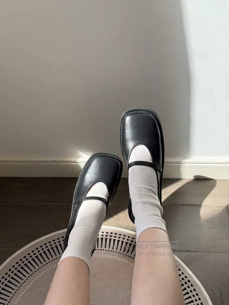 Issey Miyake Issey Miyake Square Toe Special-shaped Mary Jane Shoes Size US 4.5 / IT 34.5 - 5 Thumbnail
