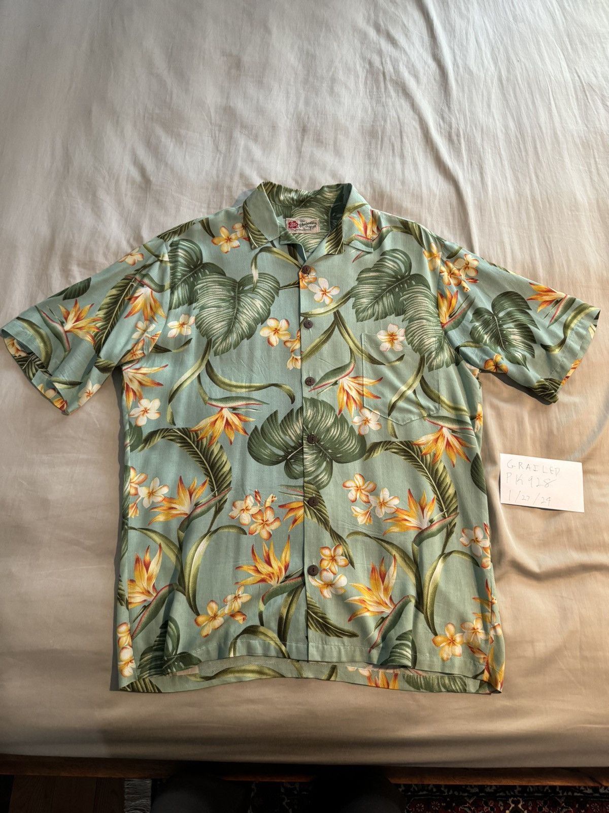 Hilo Hattie Vintage Hilo Hattie Hawaiian Shirt Size Medium- Green Size US M / EU 48-50 / 2 - 1 Thumbnail