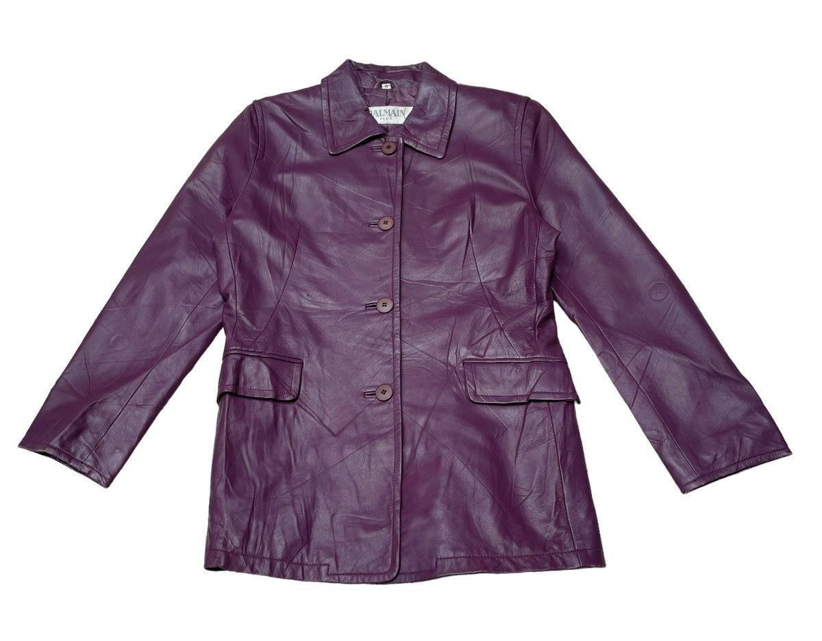 Balmain Vintage Balmain Leather Jacket 2000s Size US S / EU 44-46 / 1 - 1 Thumbnail