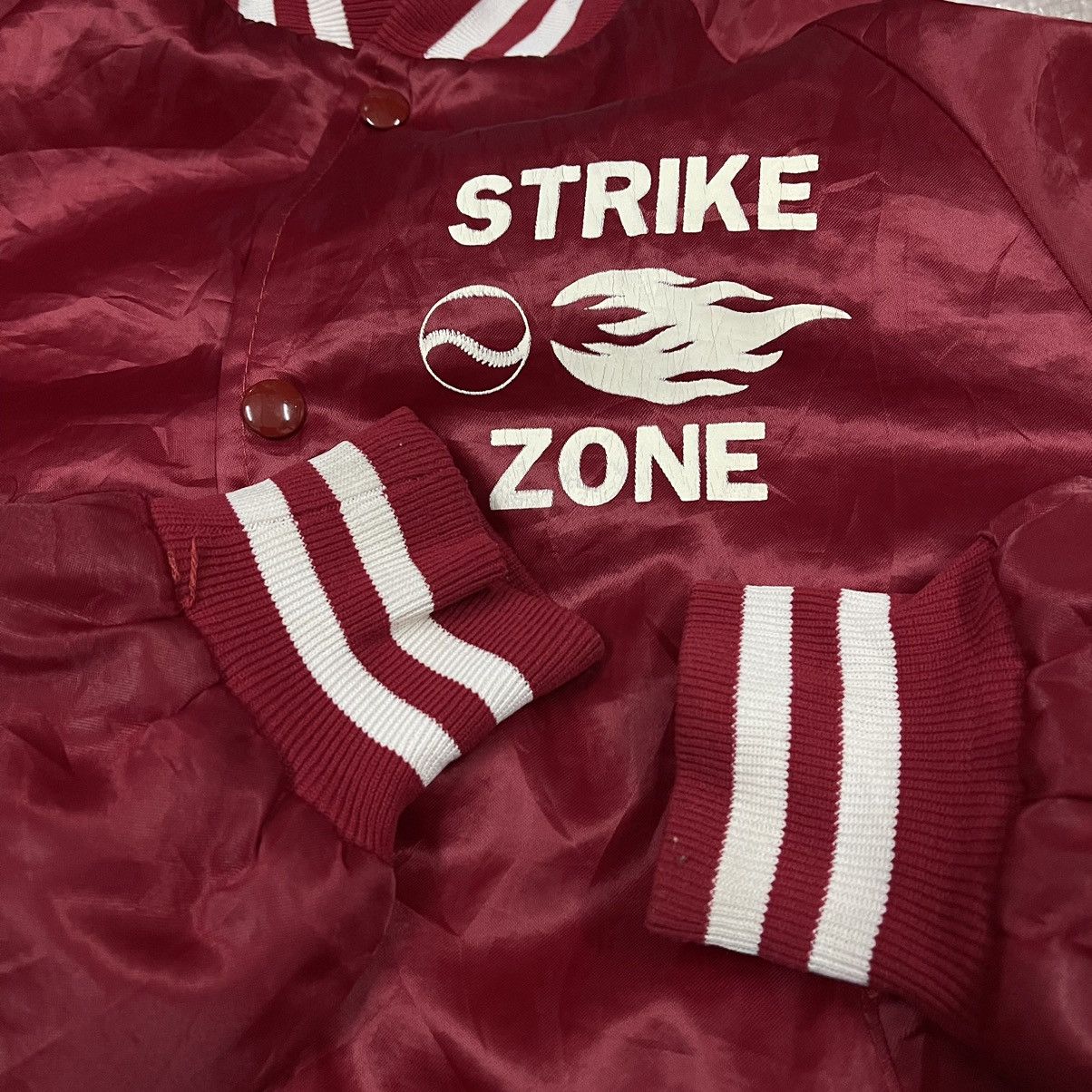 Vintage Vintage 80s Strike Zone Windbreaker Jacket Size US L / EU 52-54 / 3 - 3 Thumbnail