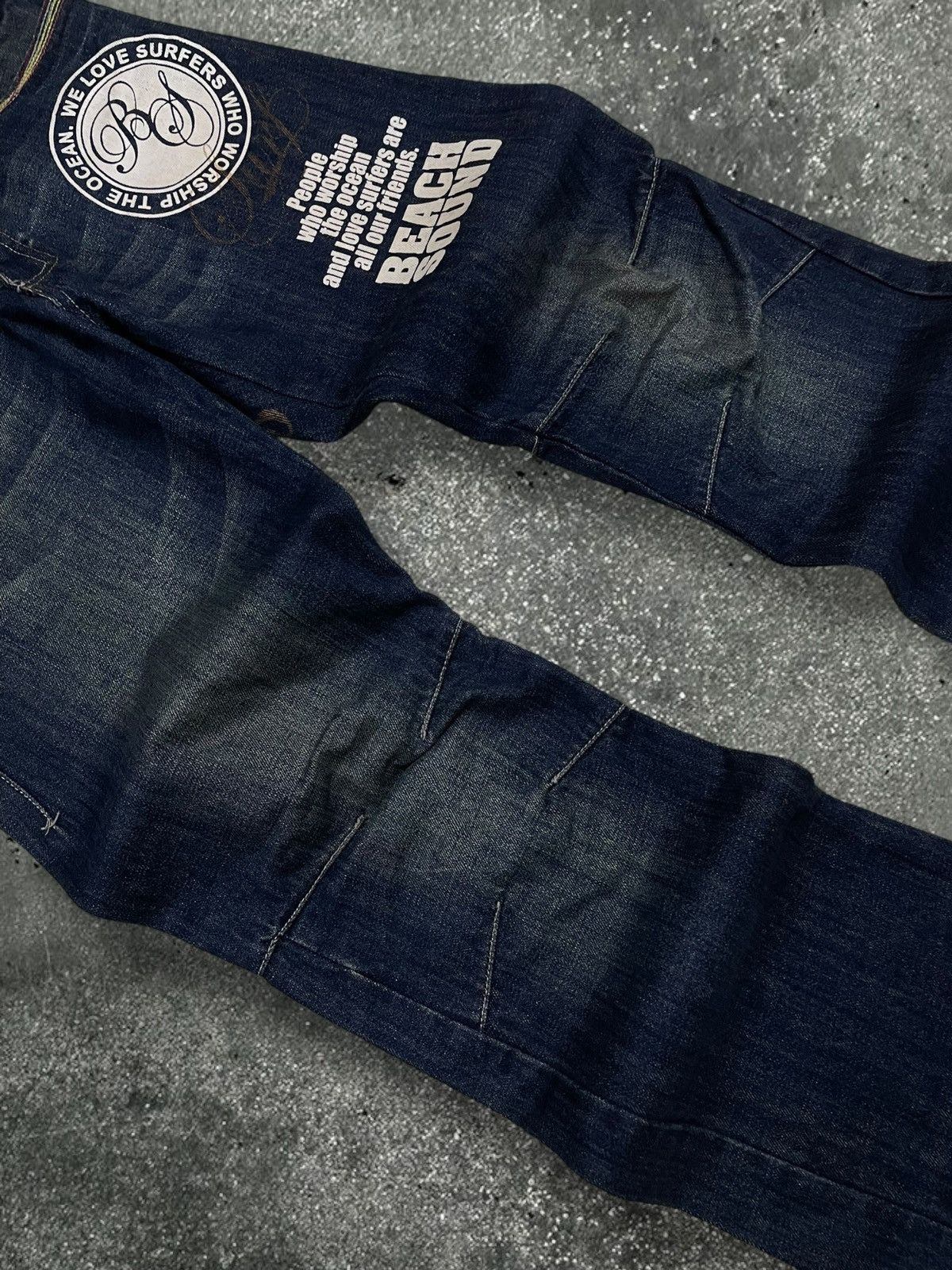 Hysteric Glamour Vintage Japan 90s Beach Sound Nature & Blue Print Denim Size US 30 / EU 46 - 5 Thumbnail