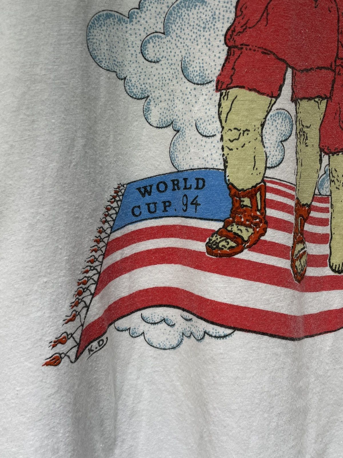 Vintage Vintage 1994 World Cup Fifa T-Shirt Football RARE Size US L / EU 52-54 / 3 - 4 Thumbnail