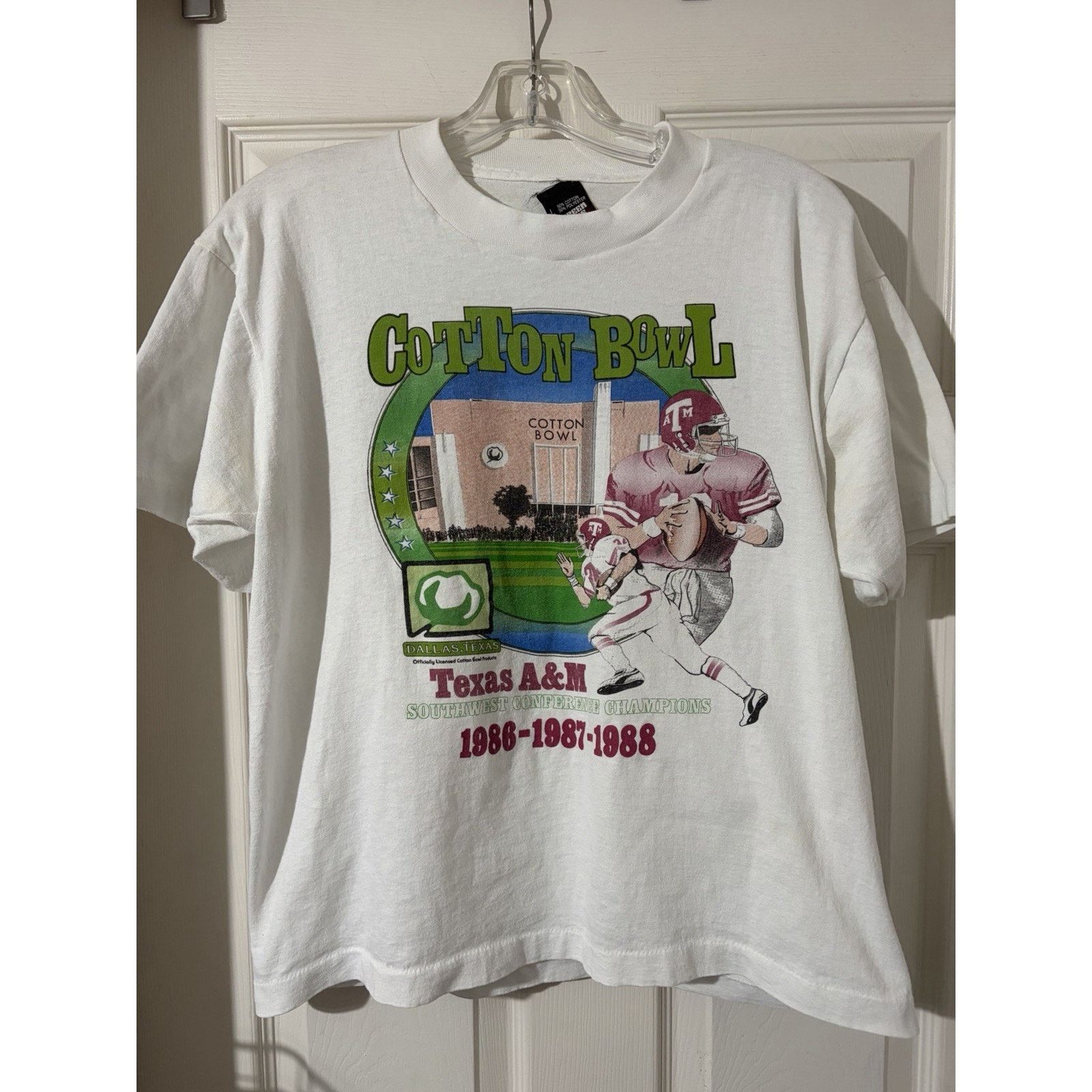 Other Vtg 80s Cotton Bowl Shirt Texas A&M Sz L NCAA Football Size US L / EU 52-54 / 3 - 1 Thumbnail