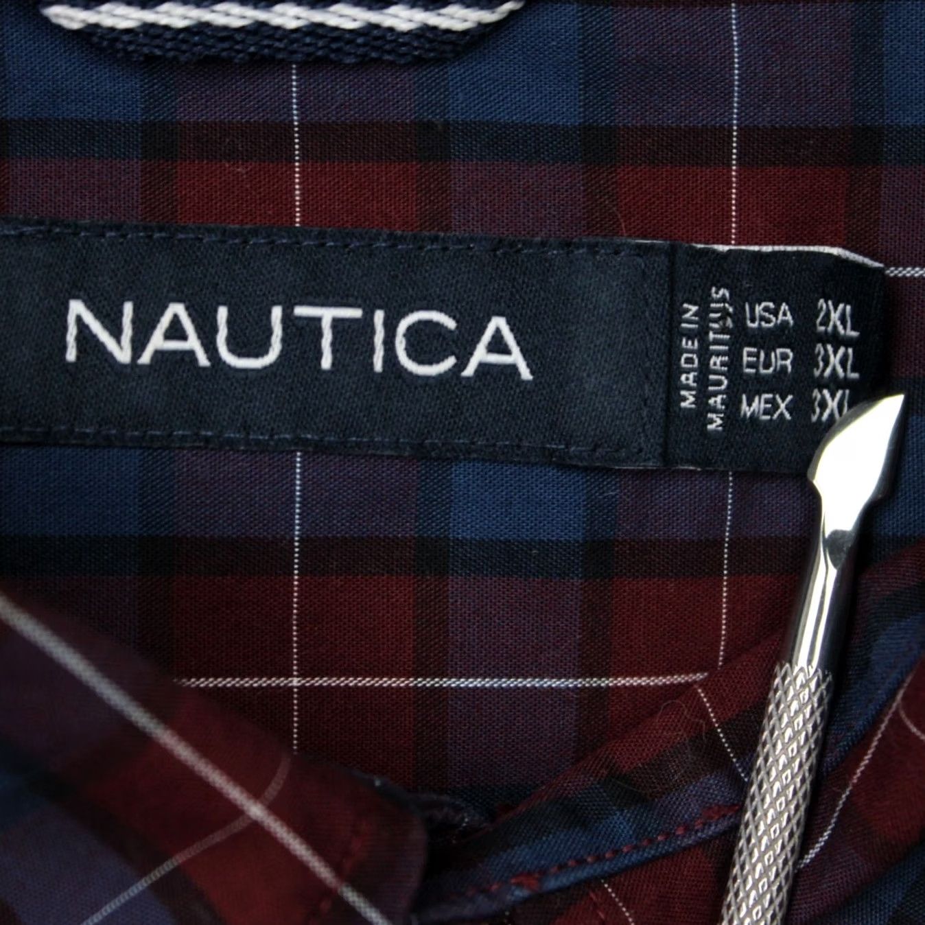 Nautica Nautica Shirt Men 2XL XXL Blue/Red Checkered 100% Cotton Long Sleeve Button Down Shirt Mens 2XL XXL Blue Red Checkered Cotton Button-Up Size US XXL / EU 58 / 5 - 6 Thumbnail