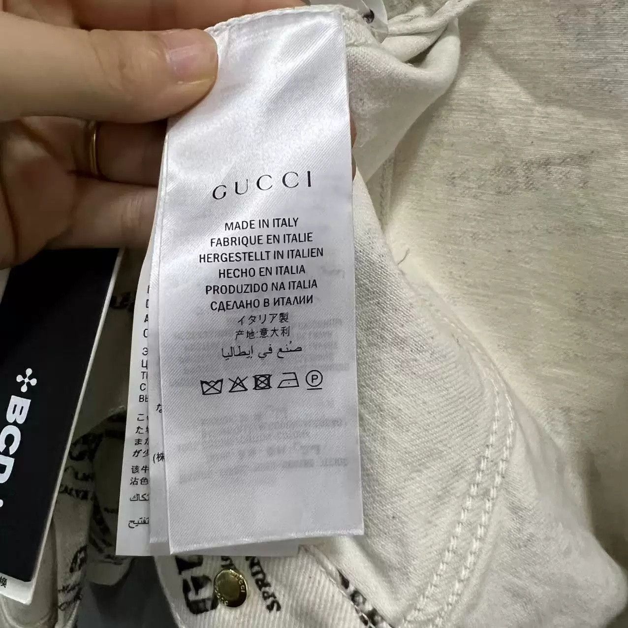 Gucci Gucci All-over Logo Denim Jacket Size US XXS / EU 40 - 4 Thumbnail