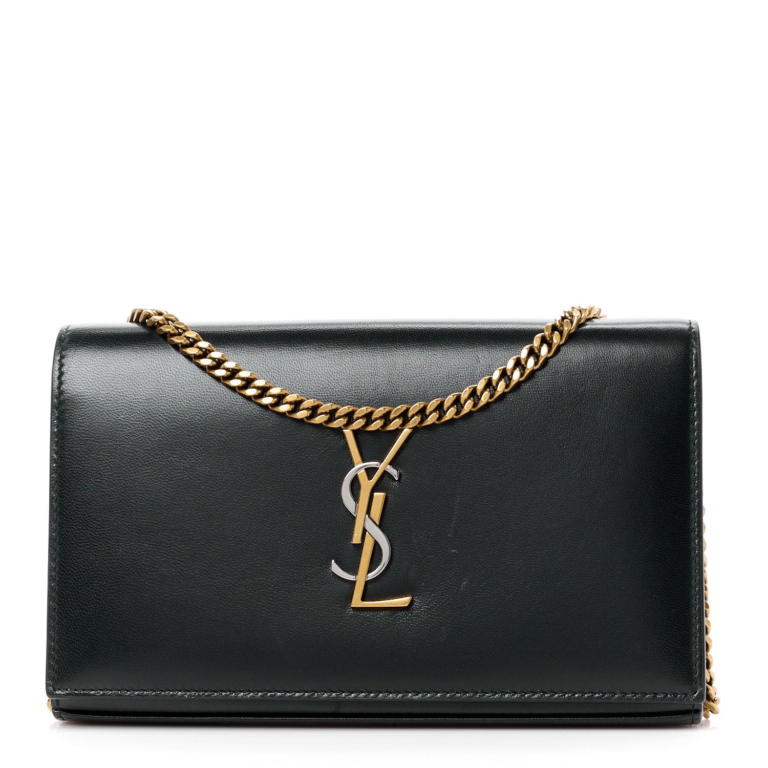 o1b1hav110325 Size: OS / Cassandre Chain Wallet in Black
