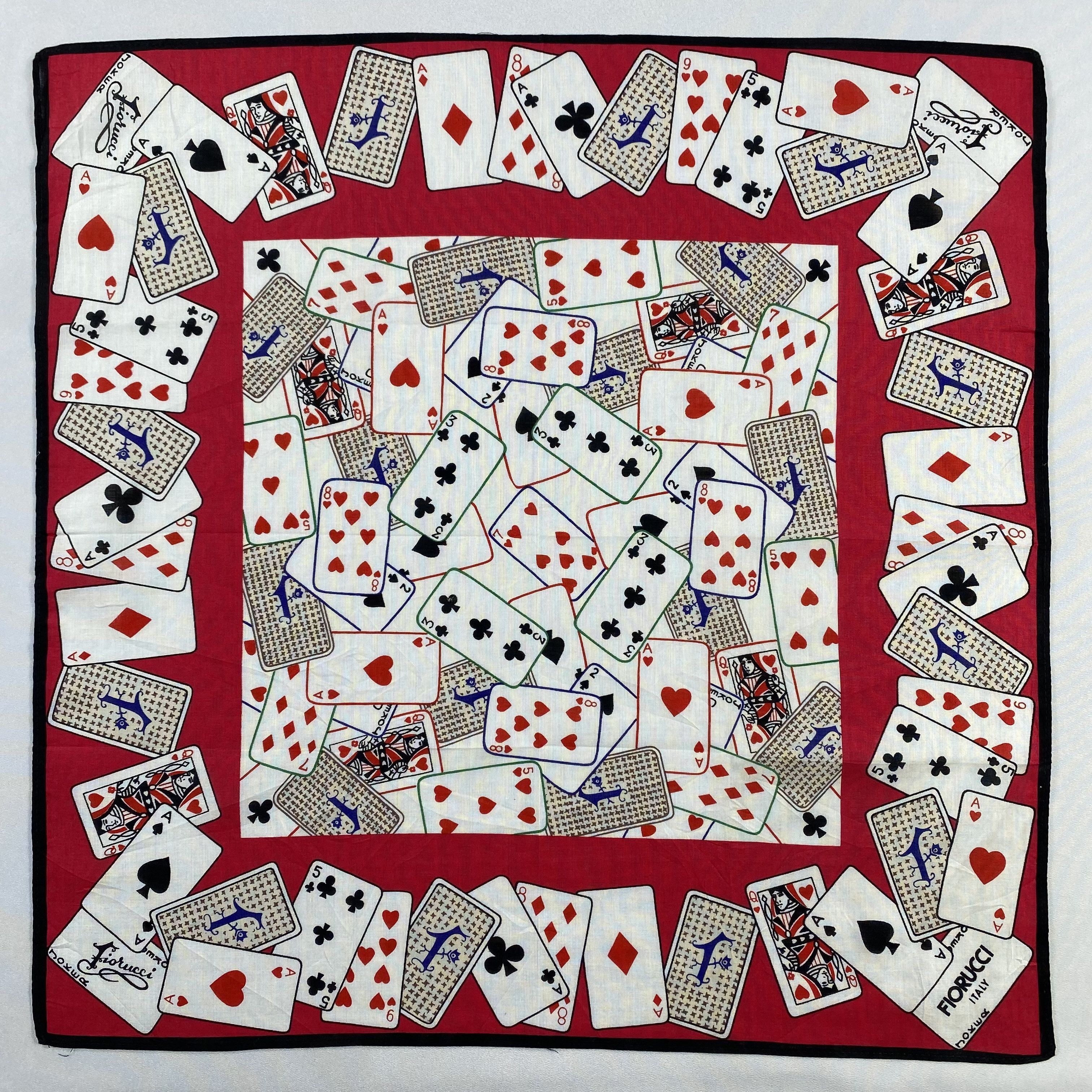 Fiorucci × Vintage Fiorucci Handkerchief / Neckerchief / Bandana-P1442 Size ONE SIZE - 1 Thumbnail
