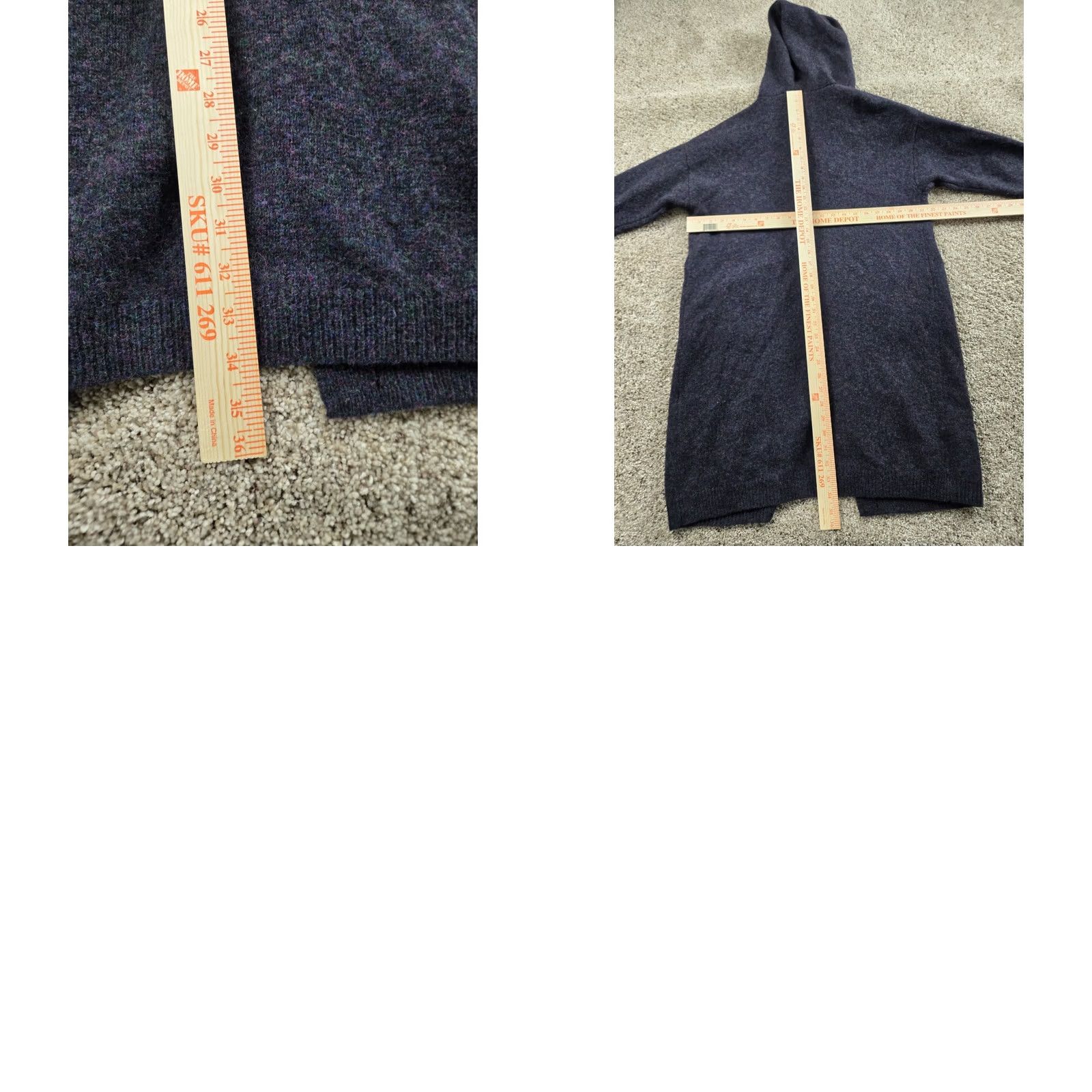 Uniqlo Uniqlo Cardigan Sweater Hooded Medium Womens Purple Wool Pockets Casual Size M / US 6-8 / IT 42-44 - 8 Thumbnail