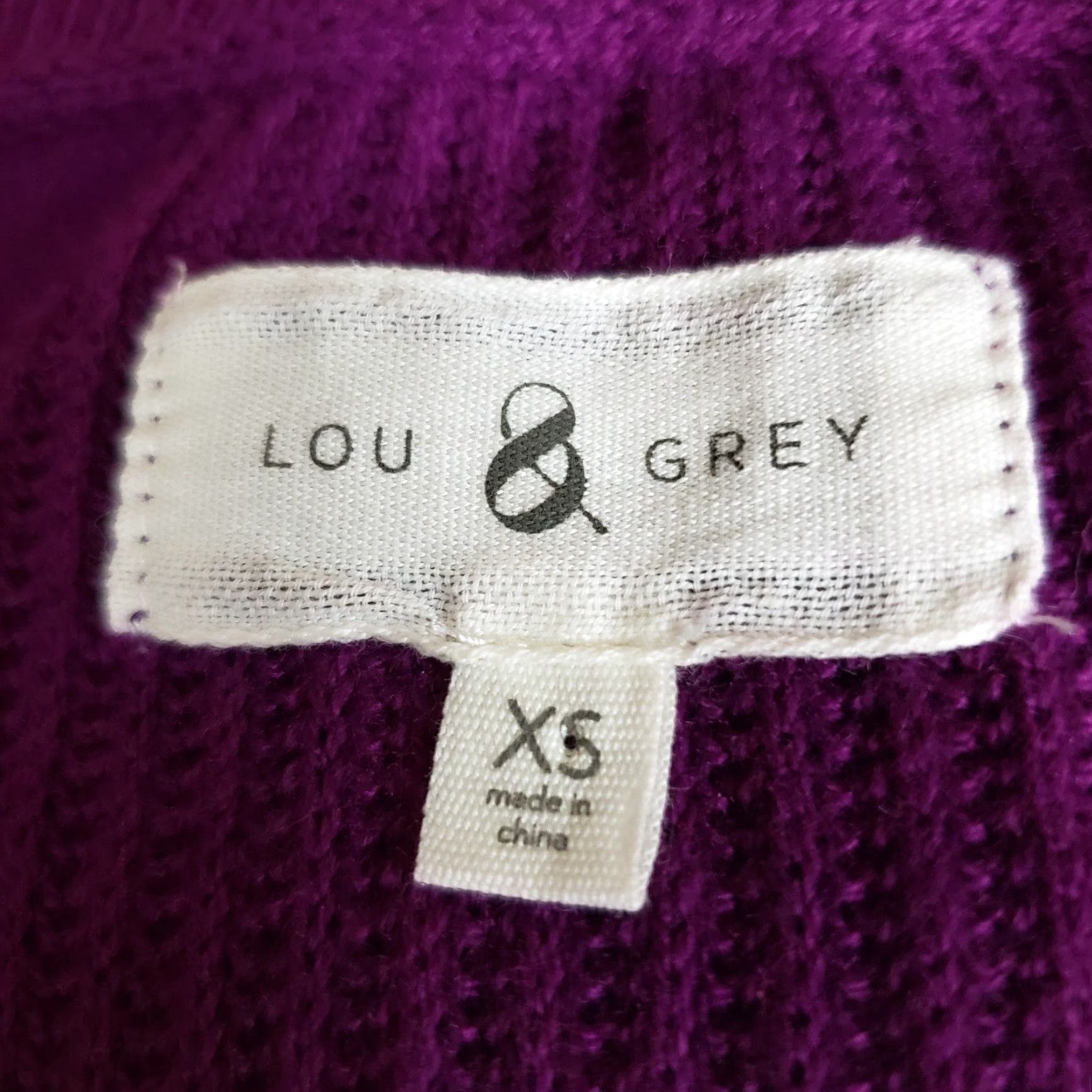 Lou & Grey Lou & Grey Pullover Sweater Womens XS Purple Long Sleeve Adult XS Pullover Purple Womens Lou & Grey Size XS / US 0-2 / IT 36-38 - 5 Thumbnail