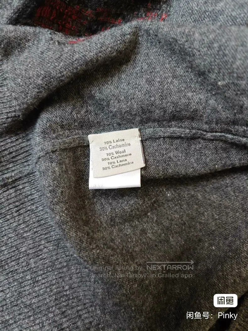Hermes Hermes Men's cashmere sweater, deep gray color, 30% cashme Size US L / EU 52-54 / 3 - 4 Thumbnail