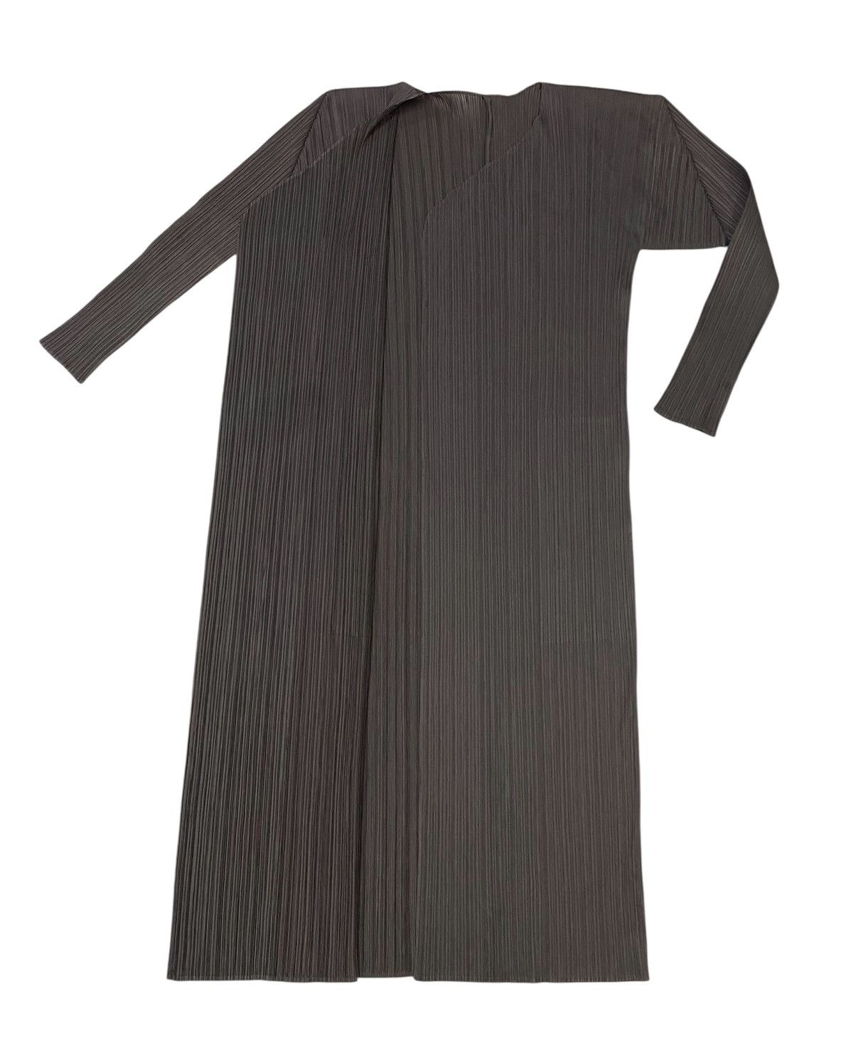 Pleats Please Issey Miyake Vintage Pleats Please Issey Miyake Buttonless Long Cardigan Size L / US 10 / IT 46 - 8 Thumbnail