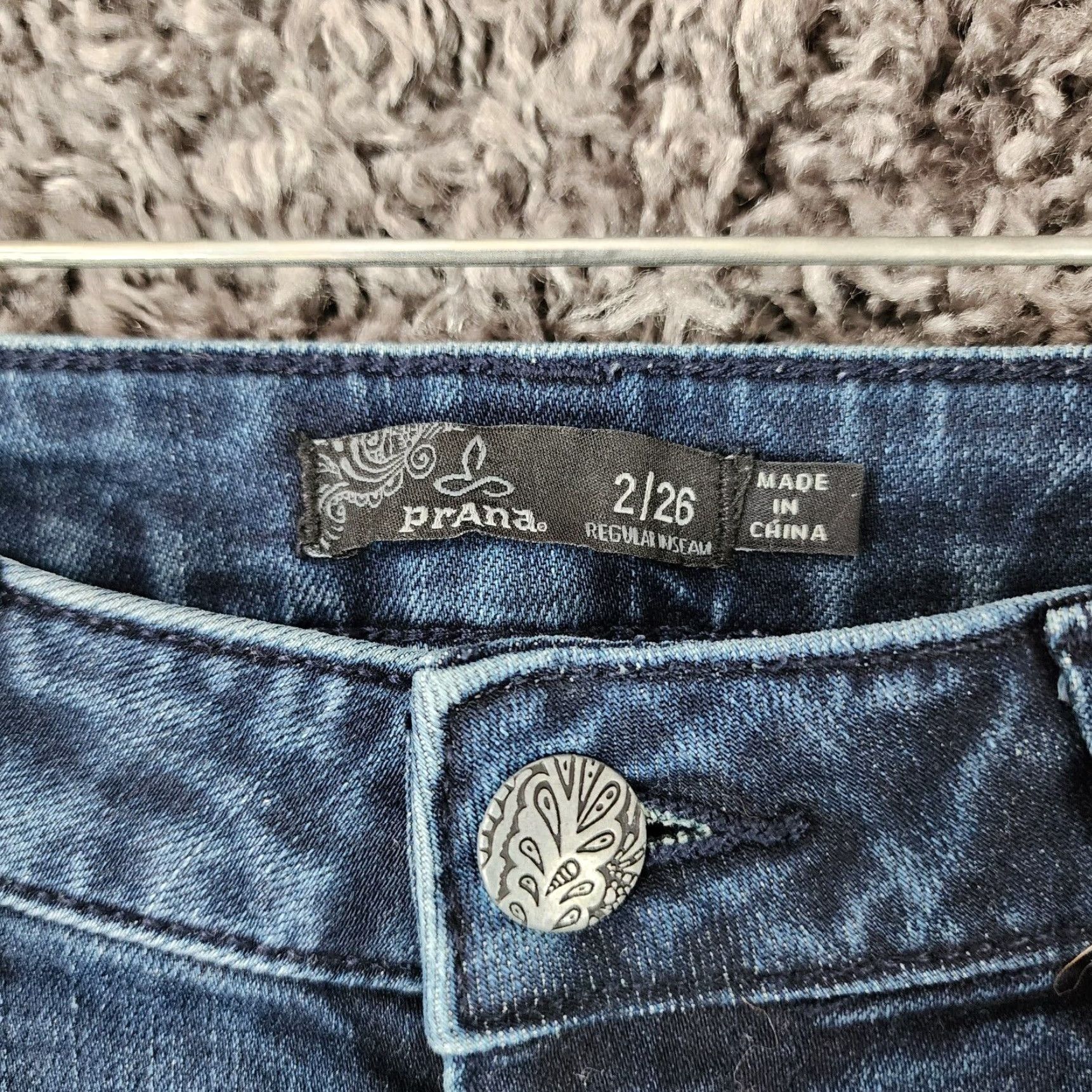 Prana PRANA Jeans Skinny Women Dark Wash Size 2 Adult Regular 29" x 30" Blue Womens Size 26" / US 2 / IT 38 - 3 Thumbnail