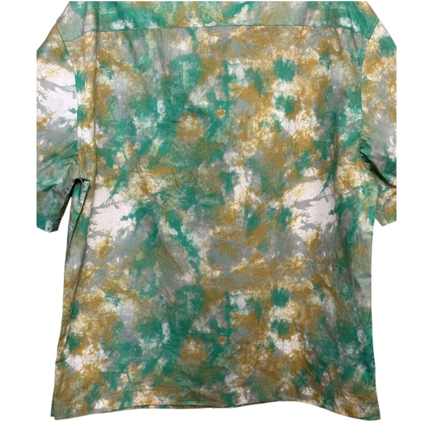 Topman Topman Button-Up Shirt Marble Print Short Sleeve Multi M Size US M / EU 48-50 / 2 - 7 Thumbnail