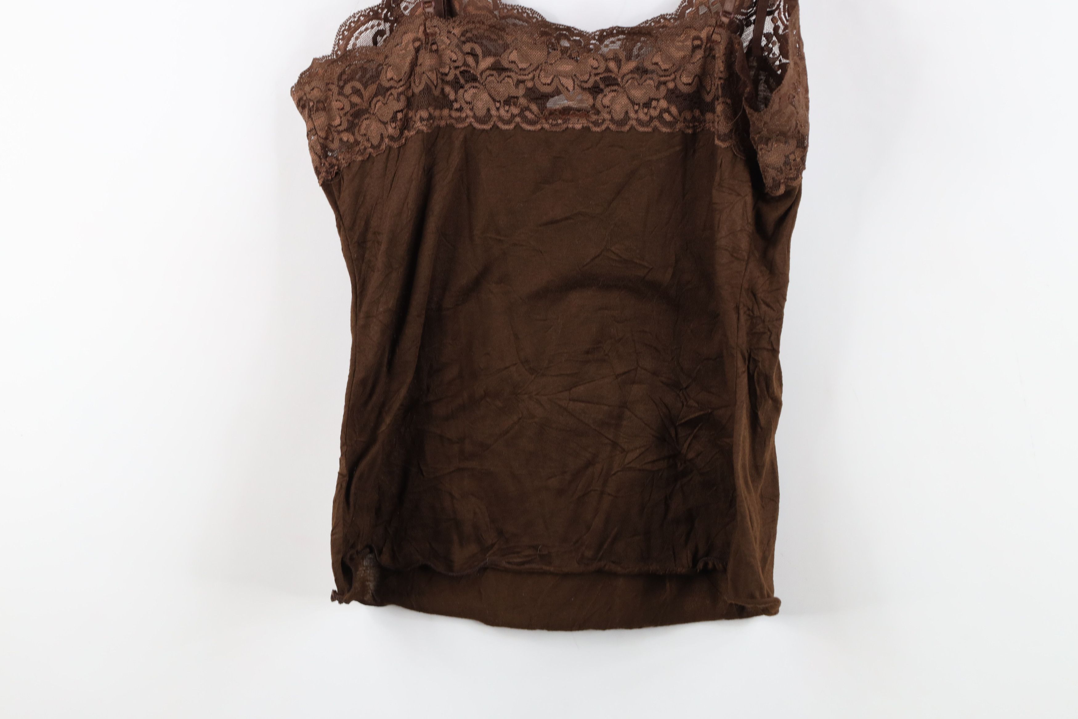 Vintage Vintage 90s Y2K Babydoll Fairy Lace Cropped Tank Top USA Size L / US 10 / IT 46 - 13 Thumbnail