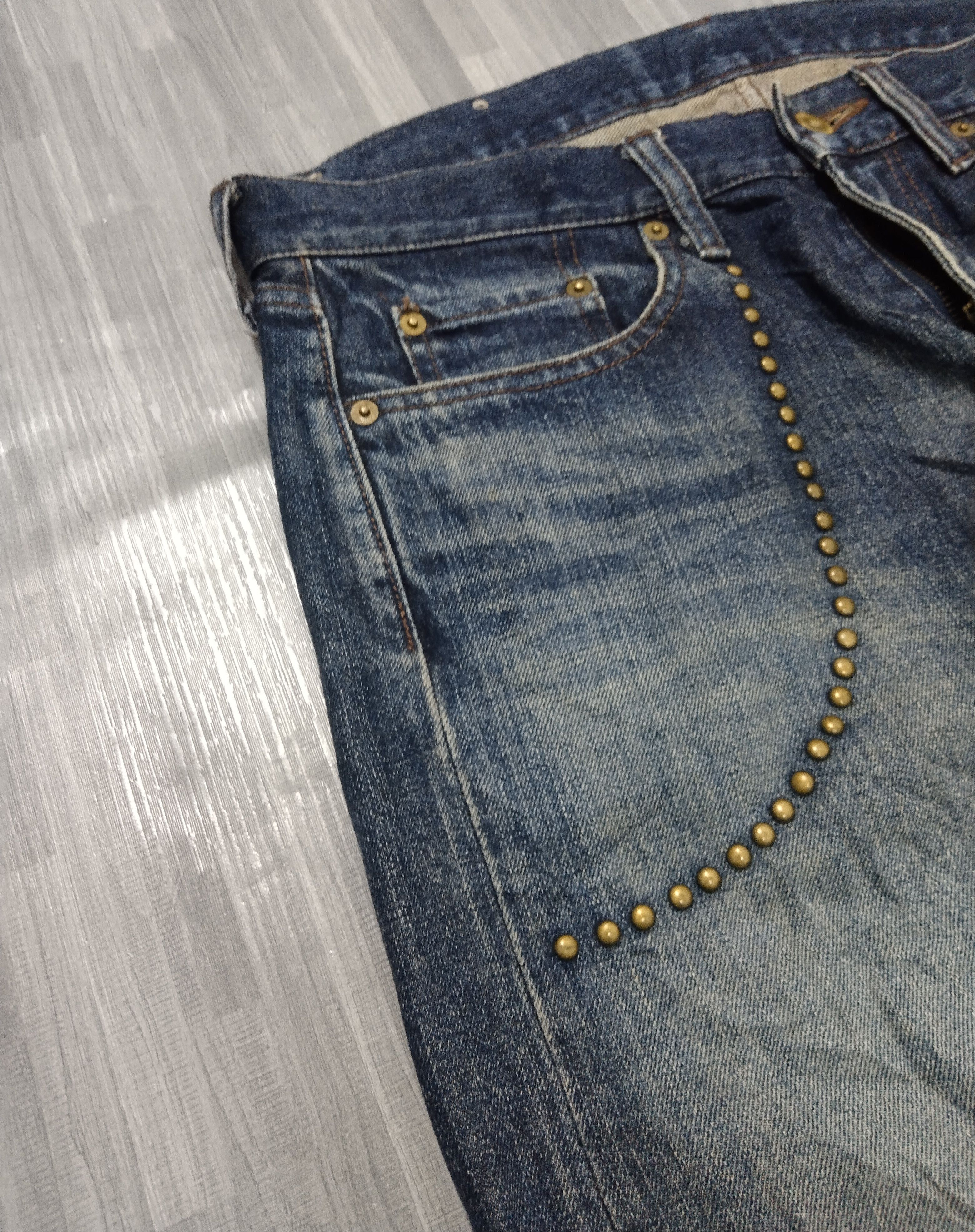 Japanese Brand FLARE SiCK STUDDED ROI JEANS DENIM PANTS Size US 31 - 6 Thumbnail