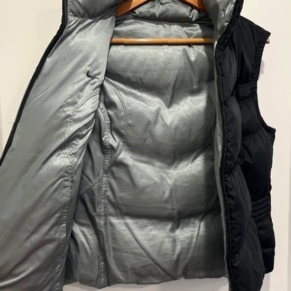 Nike VINTAGE Nike Puffer Vest Down Fill Zip Reversable Womens Size L Black Size L / US 10 / IT 46 - 5 Thumbnail