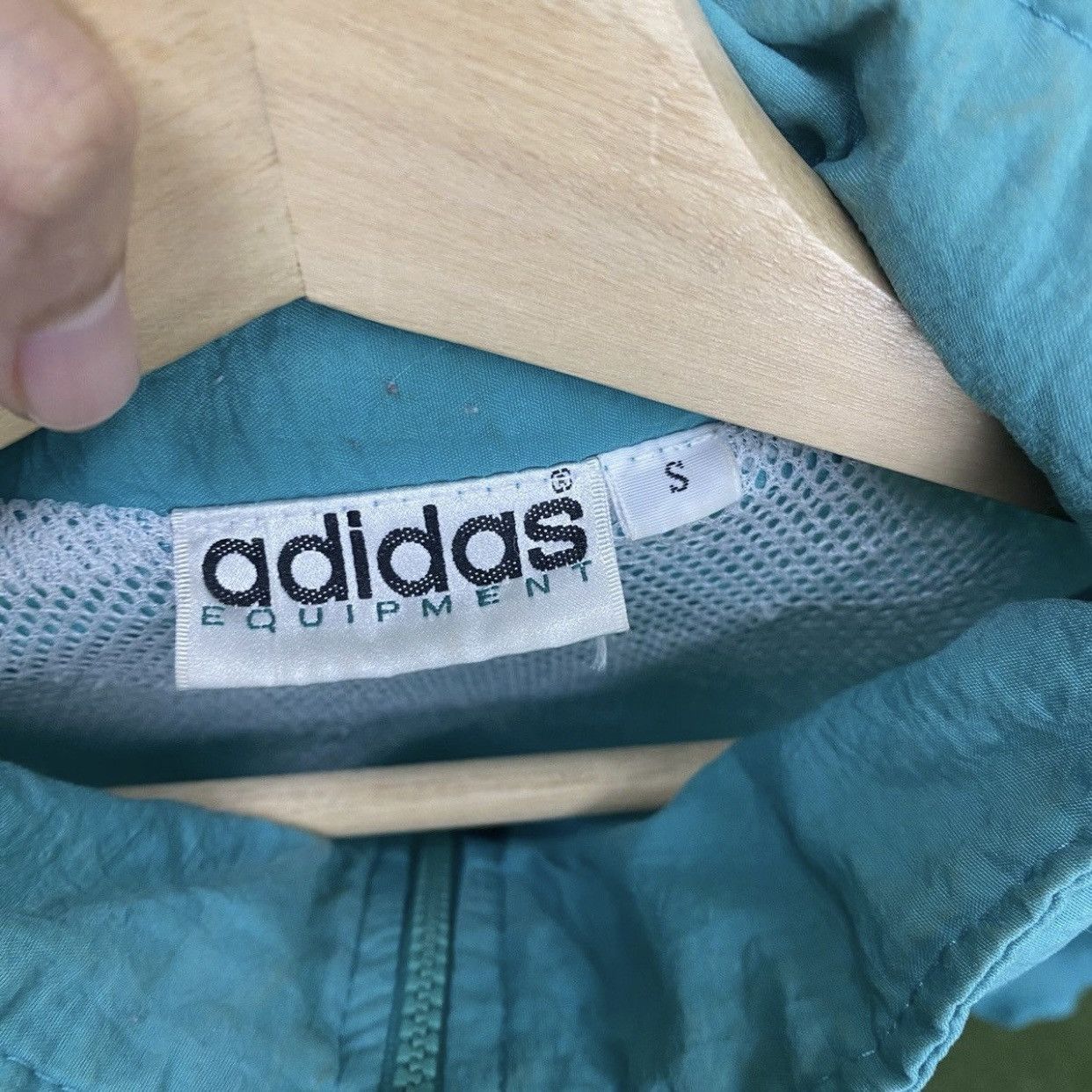 Adidas × Vintage Vintage 90s Adidas Equipment Rain Light Jacket Size S Oversz Size US M / EU 48-50 / 2 - 14 Thumbnail