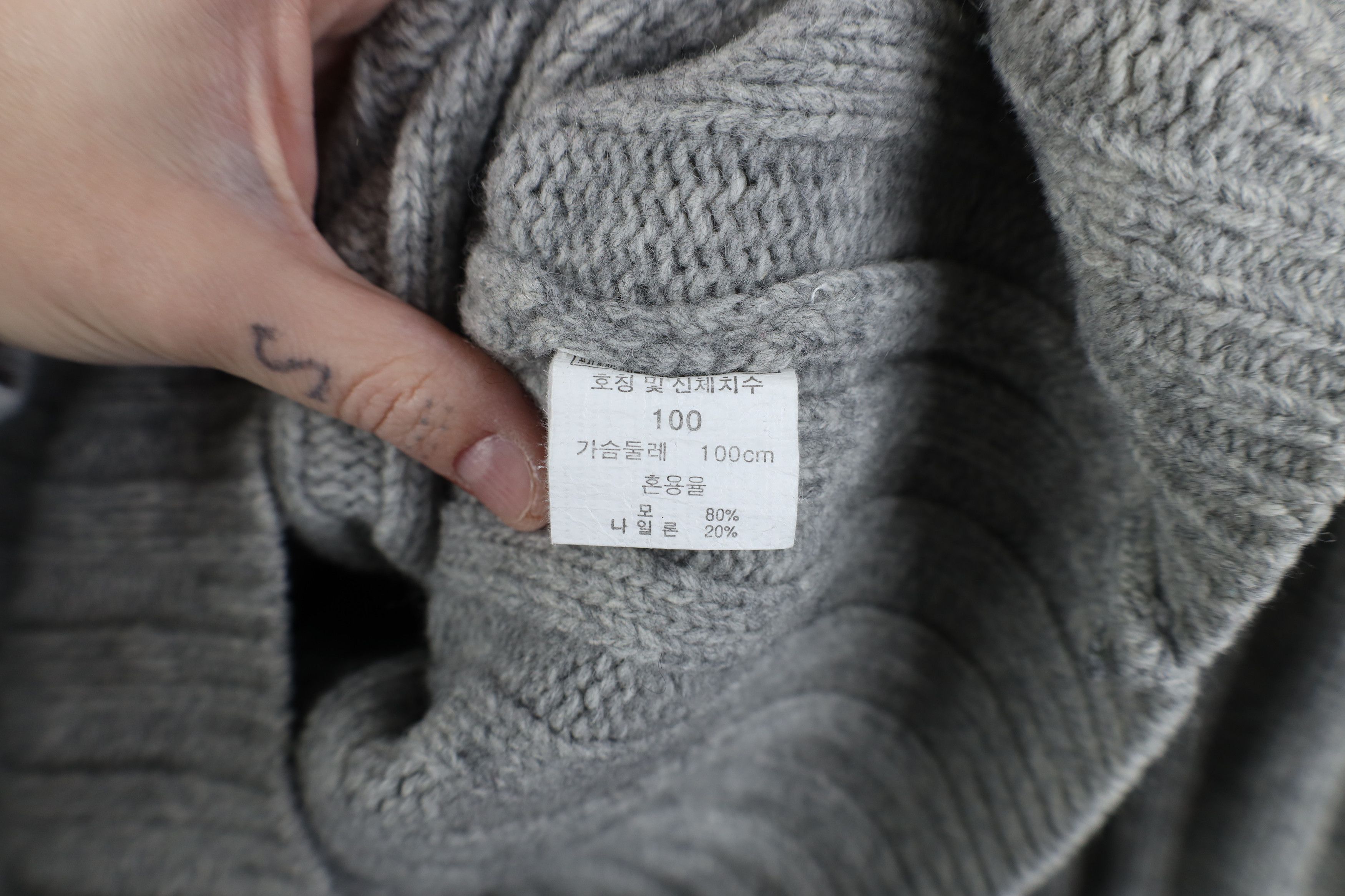 Vintage Vintage 90s Streetwear Block Ribbed Knit Mock Neck Sweater Size US M / EU 48-50 / 2 - 9 Thumbnail